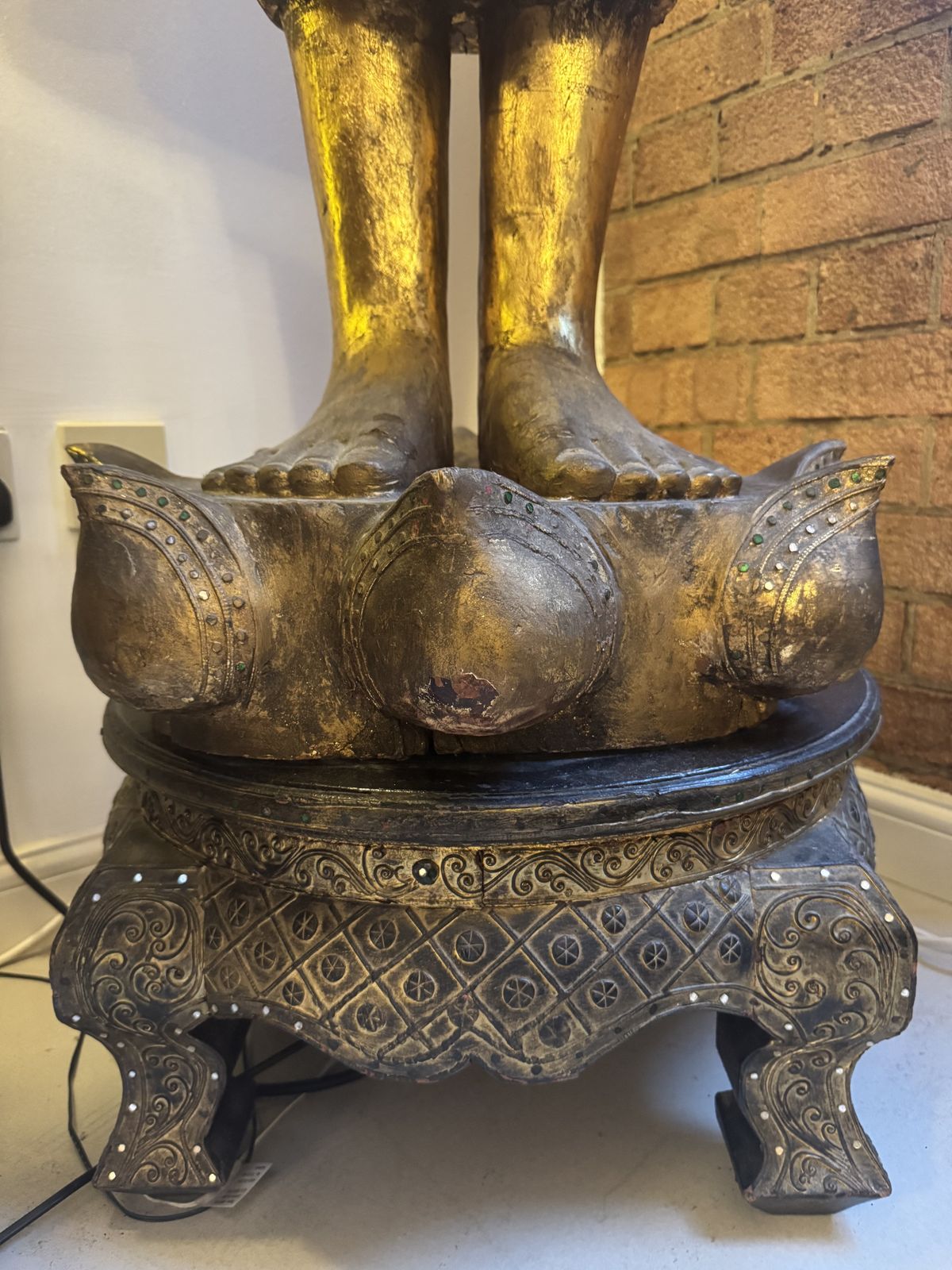 Burmese Mandalay Buddha, 20th Century photo for sale