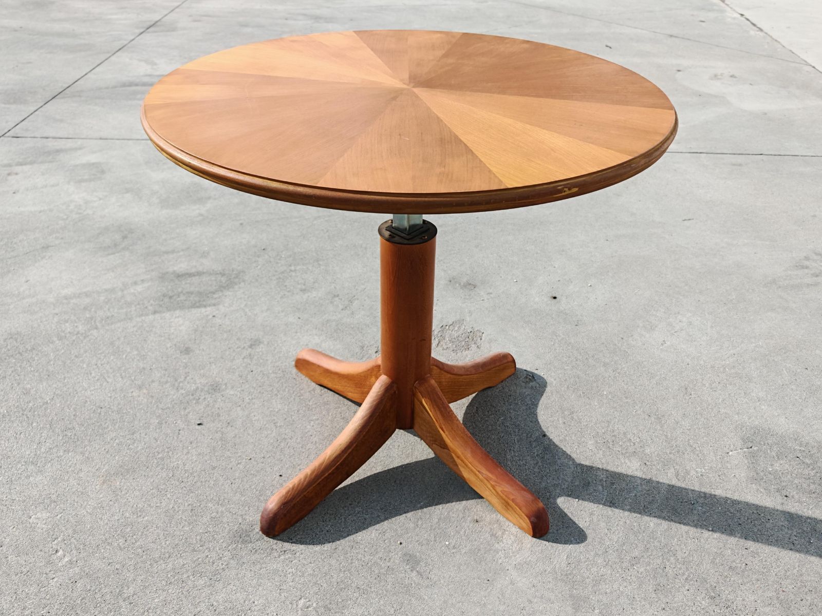 Mid Century Coffee Or Breakfast Table In Cherry Wood By Ilse, Adjustable Height photo furniture