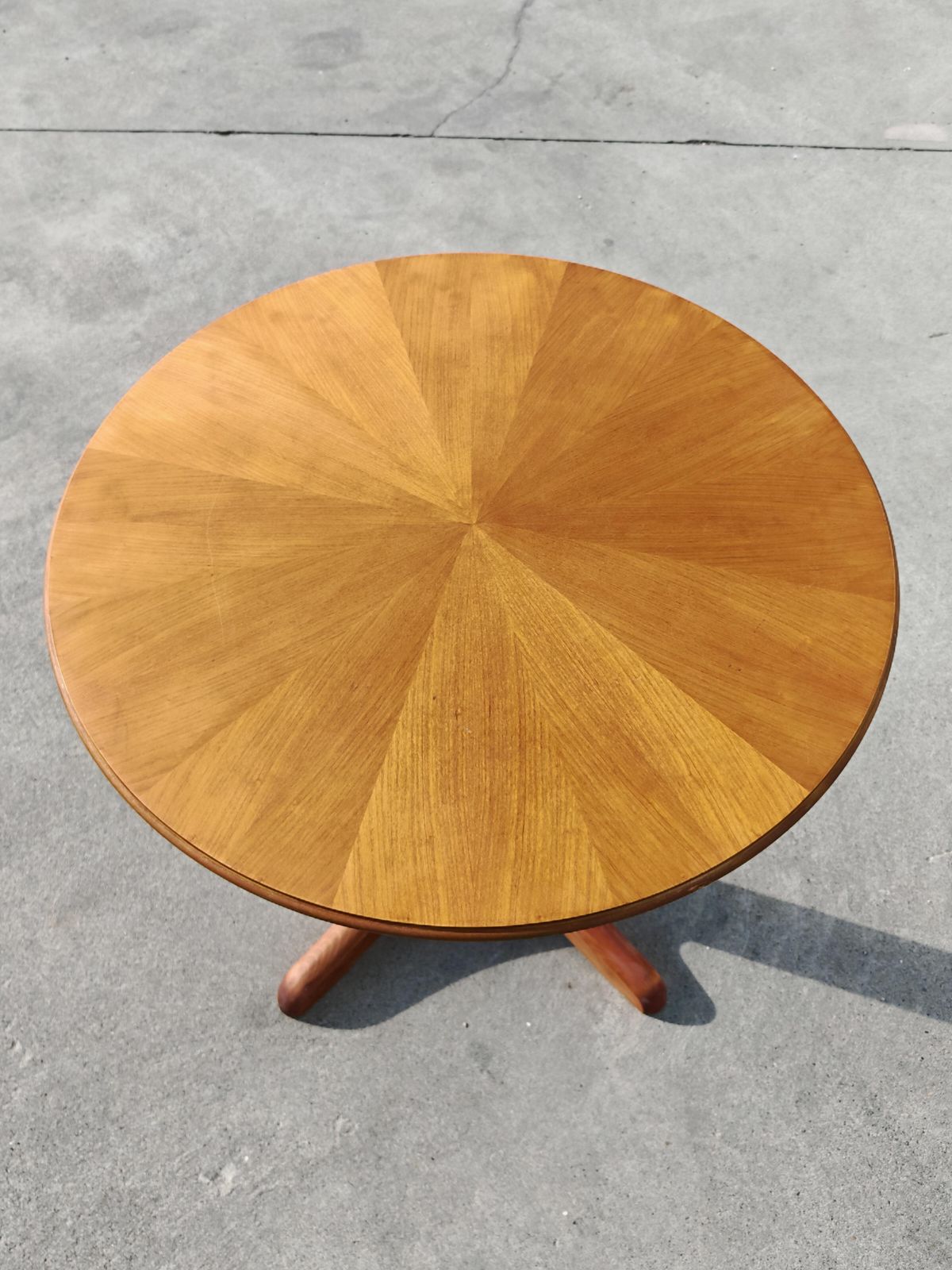 Mid Century Coffee Or Breakfast Table In Cherry Wood By Ilse, Adjustable Height photo Furniture