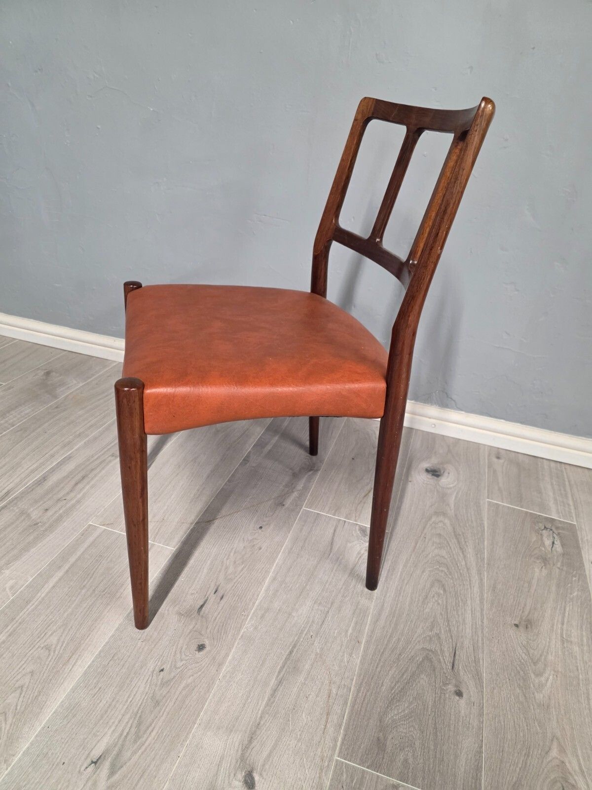 Set Of 6 Rosewood Danish Mid Century Dining Chairs   Johannes Anderson photo 2100.0