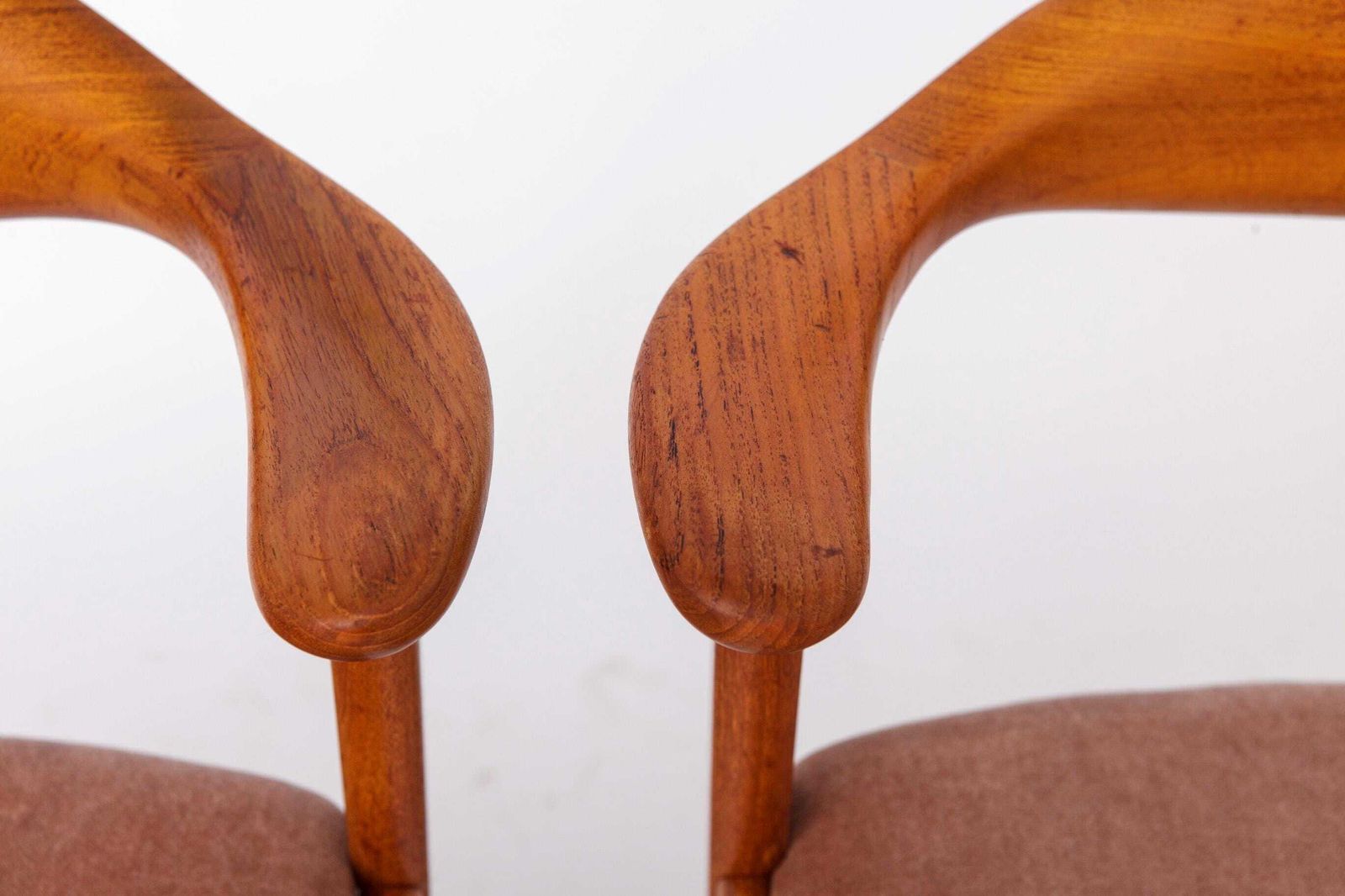 Set Of 4 Erik Kirkegaard Chairs Model 49, Danish Mid Century Modern Teak Dining Chairs, 1960s Høng Stolefabrik photo for sale