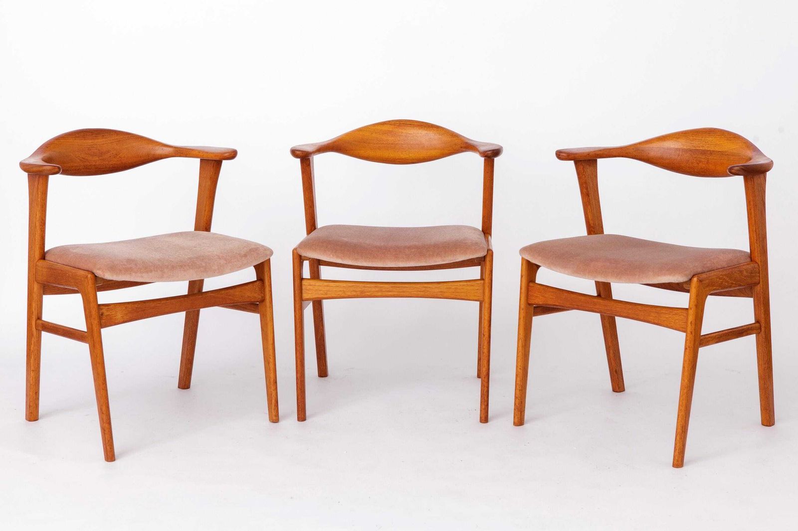 Set Of 4 Erik Kirkegaard Chairs Model 49, Danish Mid Century Modern Teak Dining Chairs, 1960s Høng Stolefabrik photo 2021.0