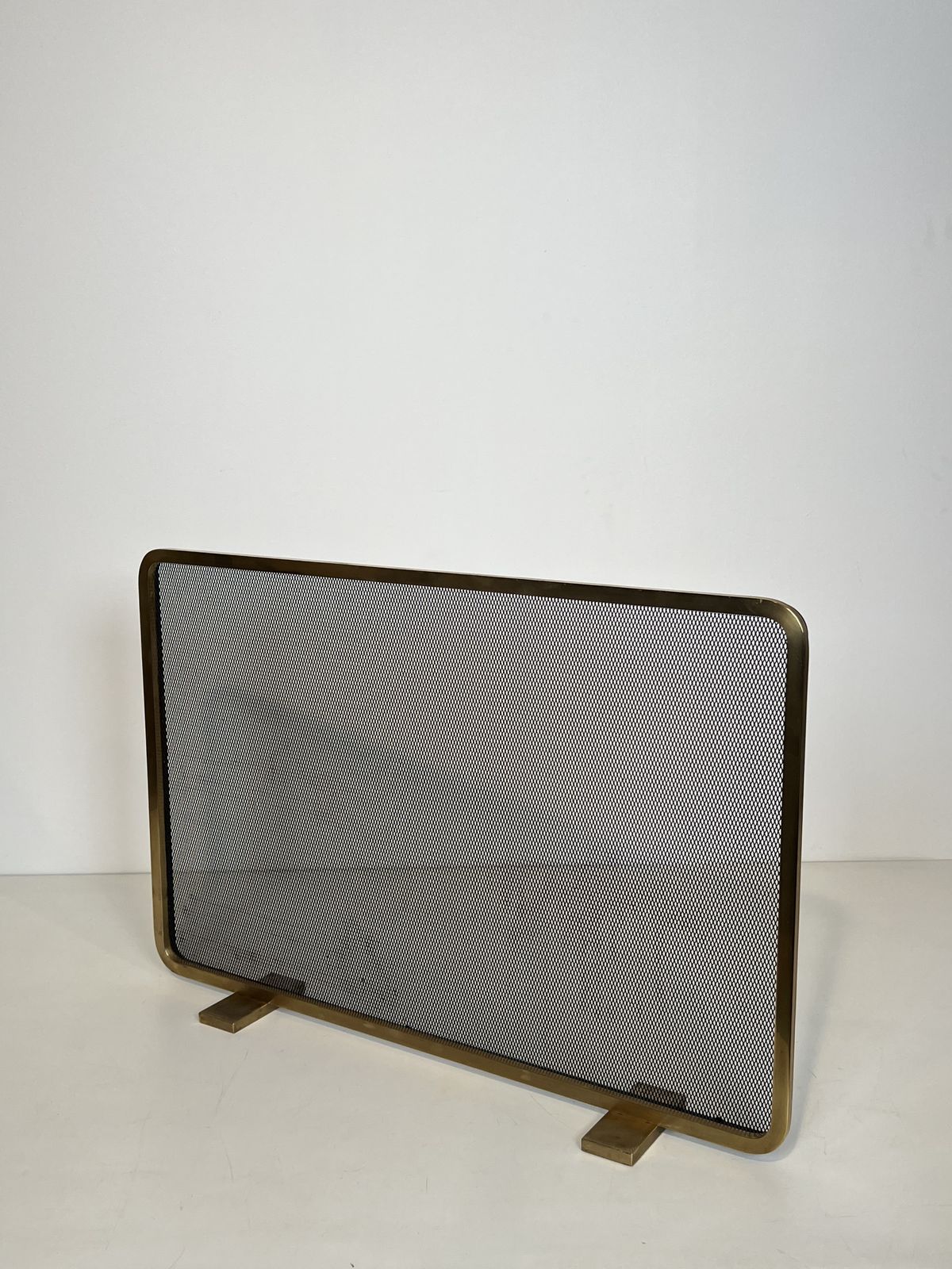 Brass And Wire Mesh Fire Screen photo 1450.0