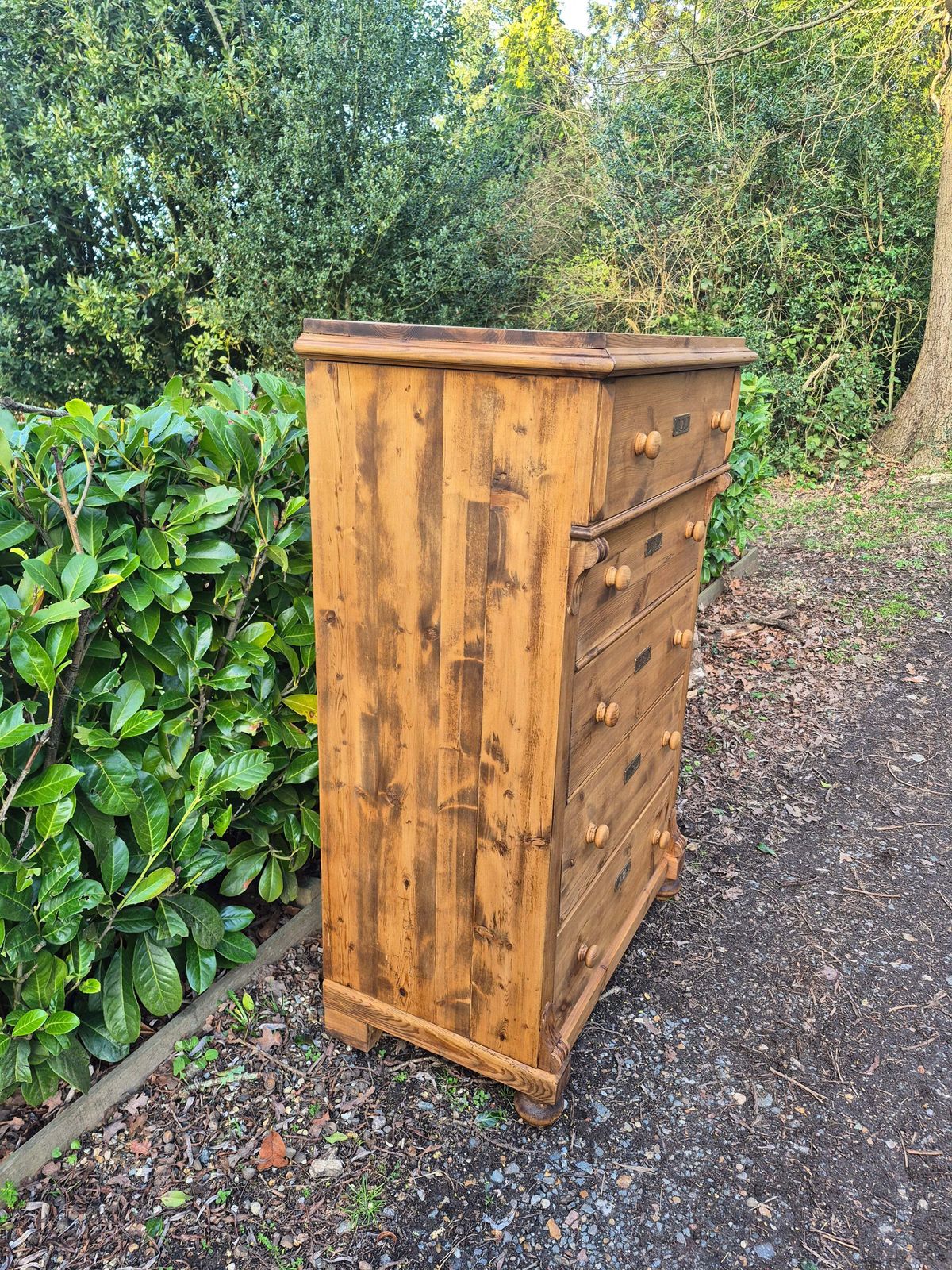 Tall Antique Pine Chest Of Drawers photo buy