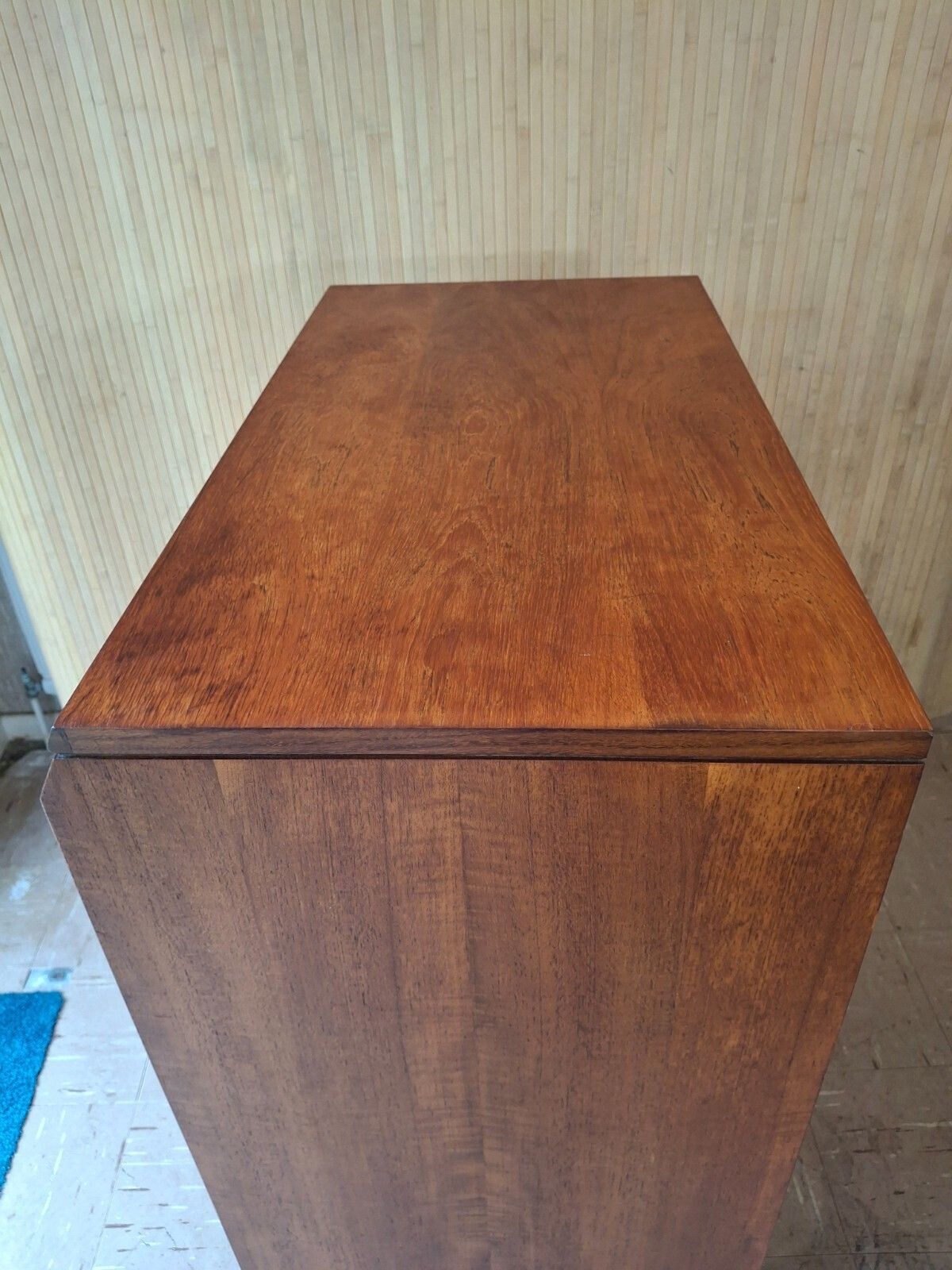 photo vinterior Fab Mid Century Modern White & Newton Teak Tallboy Chest Of 5 Drawers