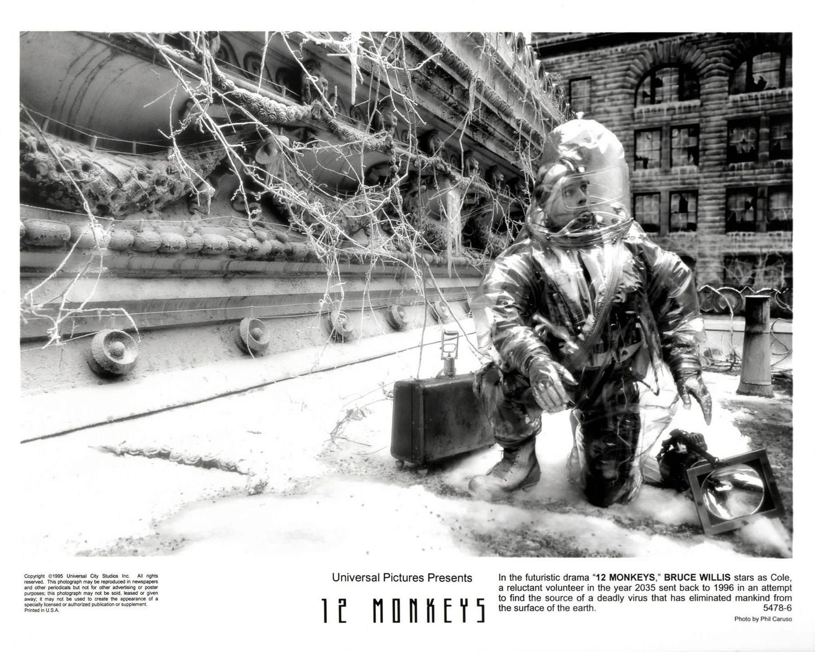 12 Monkeys 1995 Ingelijste Publiciteitsfoto Film Still photo vintage