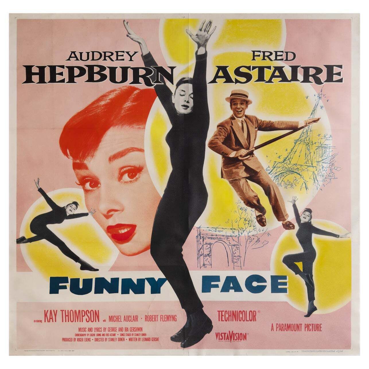 Funny Face 1957 Us 6 Sheet Film Poster