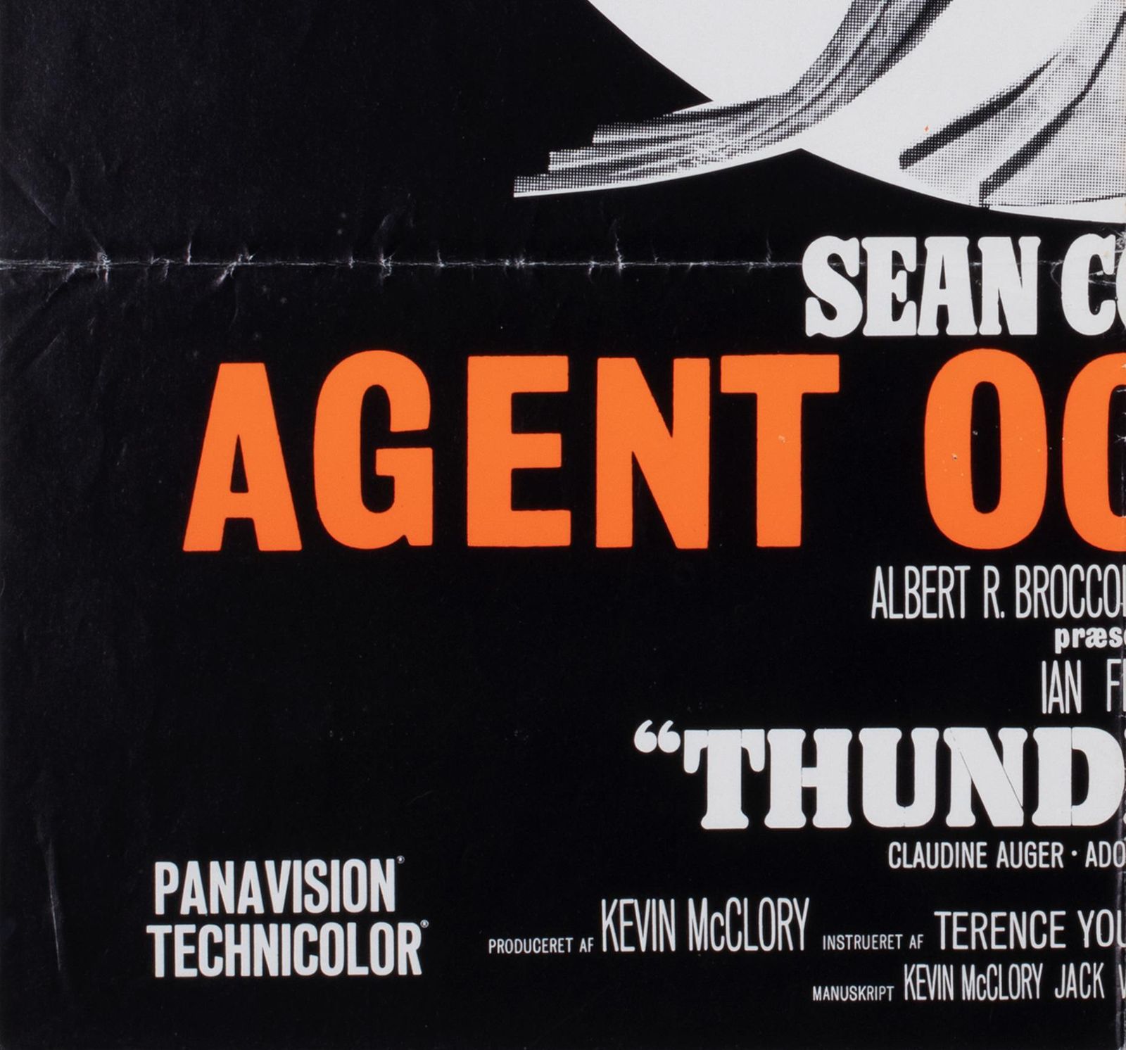 Thunderball R1960s Danish A1 Film Movie Poster, Robert Mcginnis photo buy
