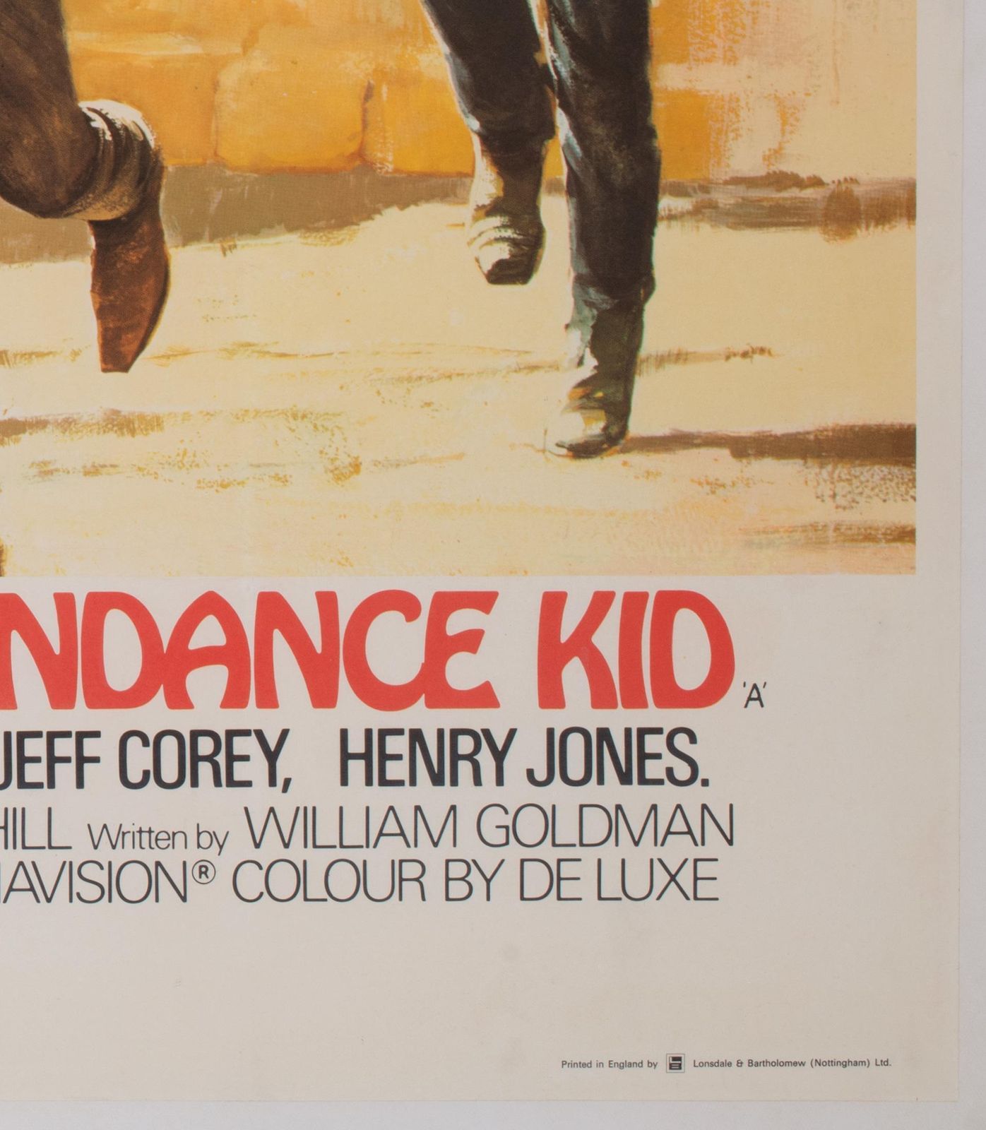 Butch Cassidy And The Sundance Kid Uk Film Movie Poster, Tom Beauvais, 1969 photo vintage