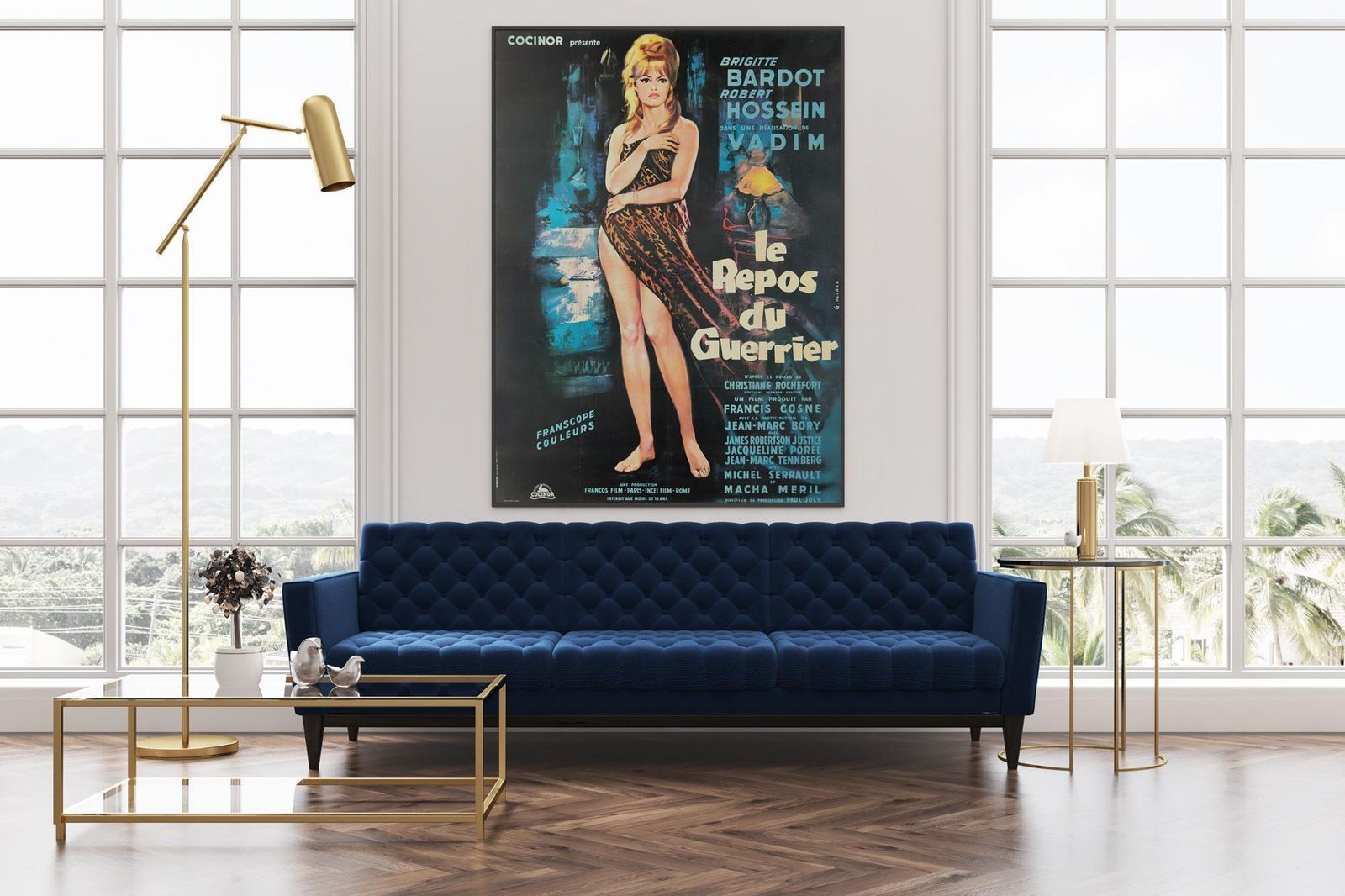 Love On A Pillow 1962 French Grande filmaffiche, Georges Allard photo furniture