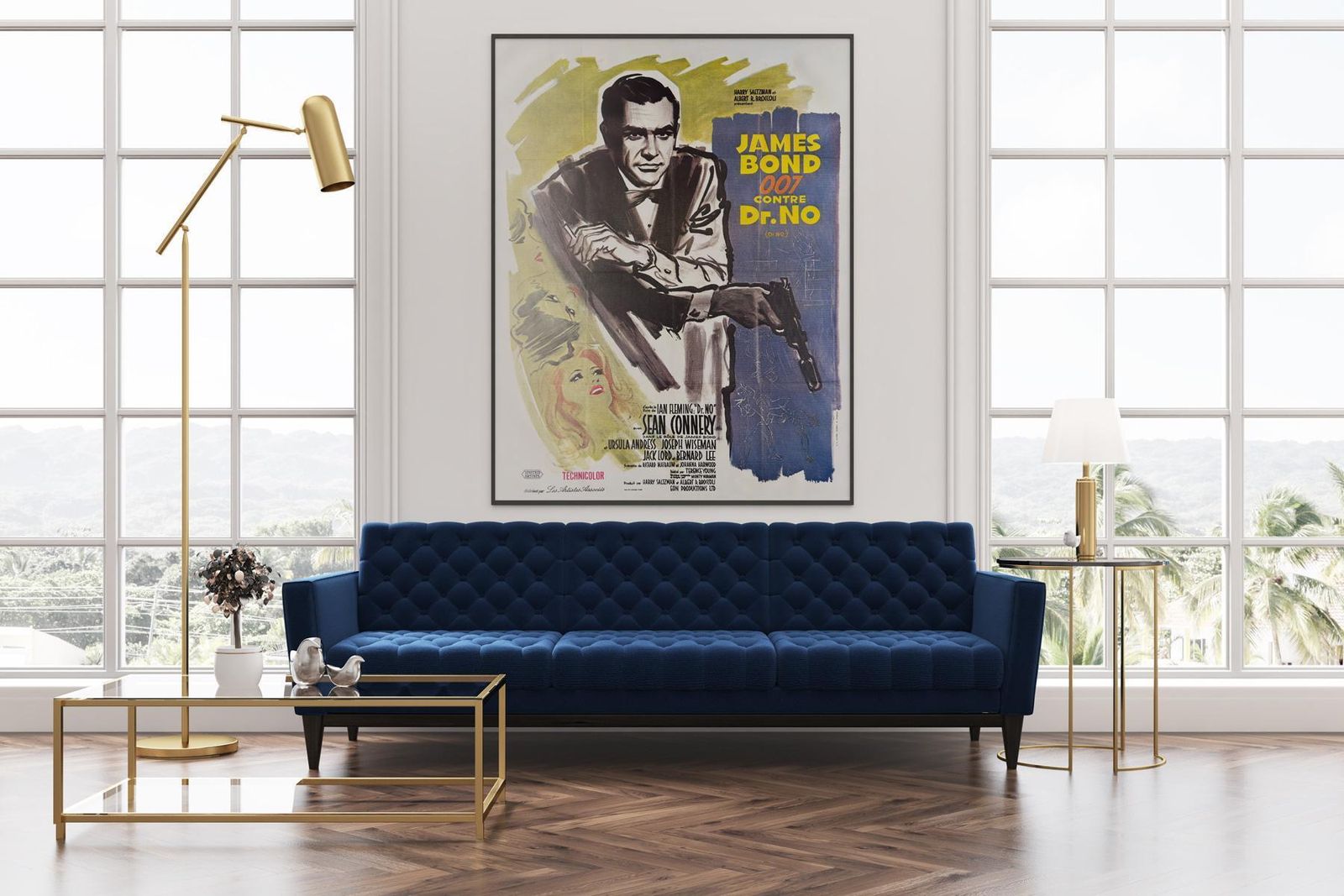 DR. No R1970s French Grande filmposter photo furniture