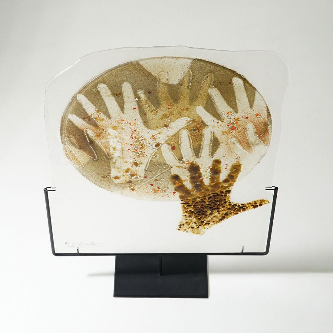 Renata Minuto, Glass Fusion Work For Studio Casarini Savona, 1990s photo for sale