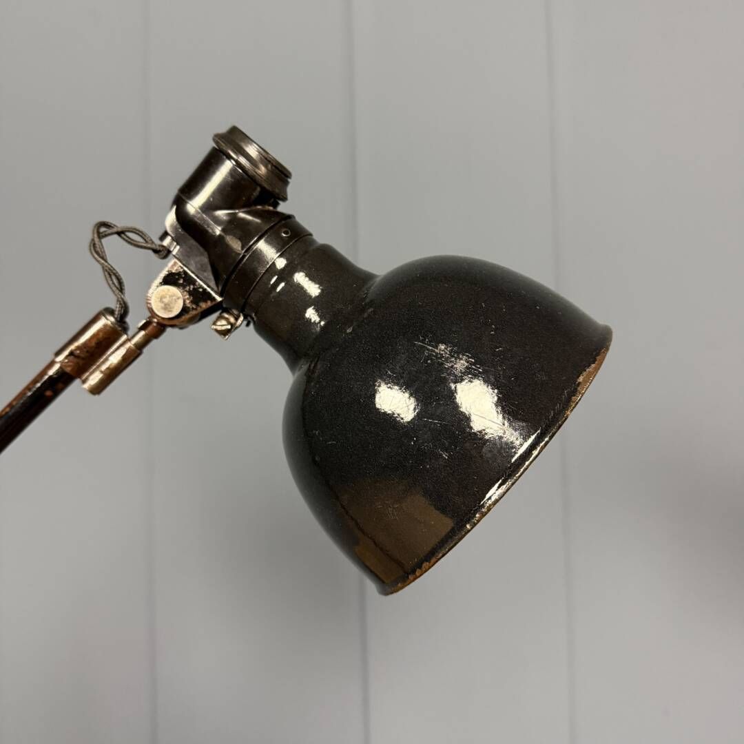 Zwarte Rademacher Tafellamp Met Emaille Kap photo 604.0