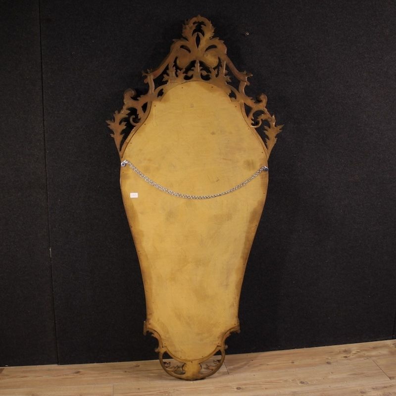 20th Century Italian Lacquered And Gilded Louis XV Style Mirror photo 2150.0