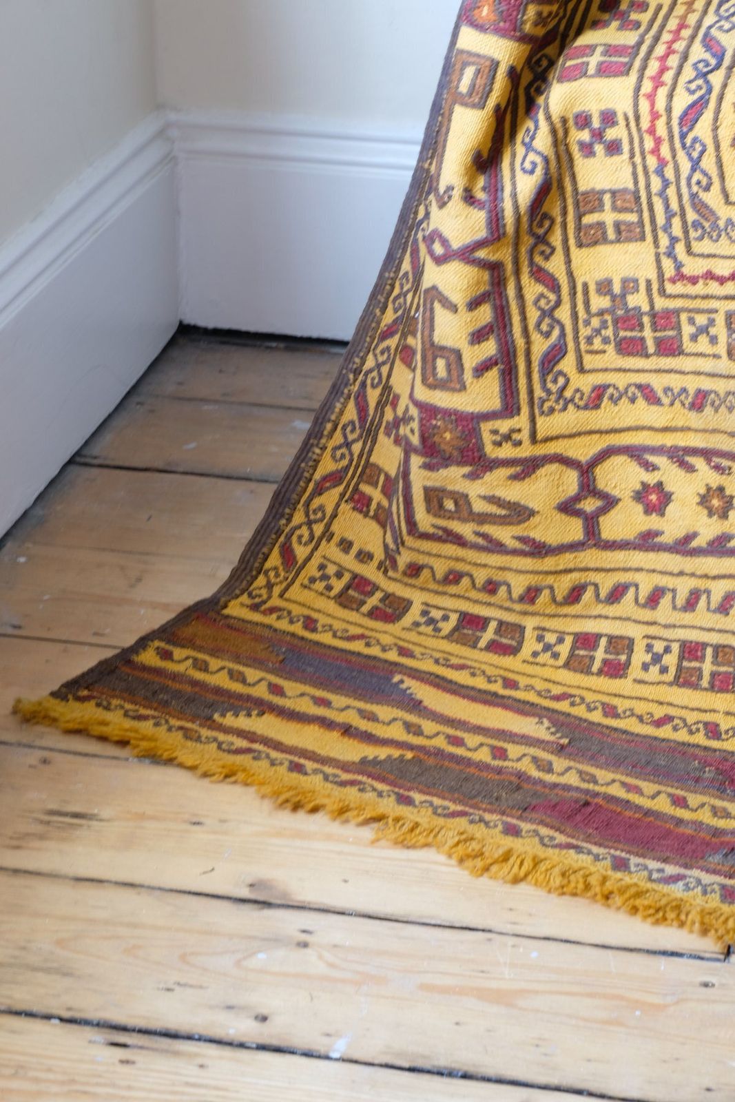 Antique Anatolian Kilim Rug, Central Turkey, Circa Early 1900s photo vintage