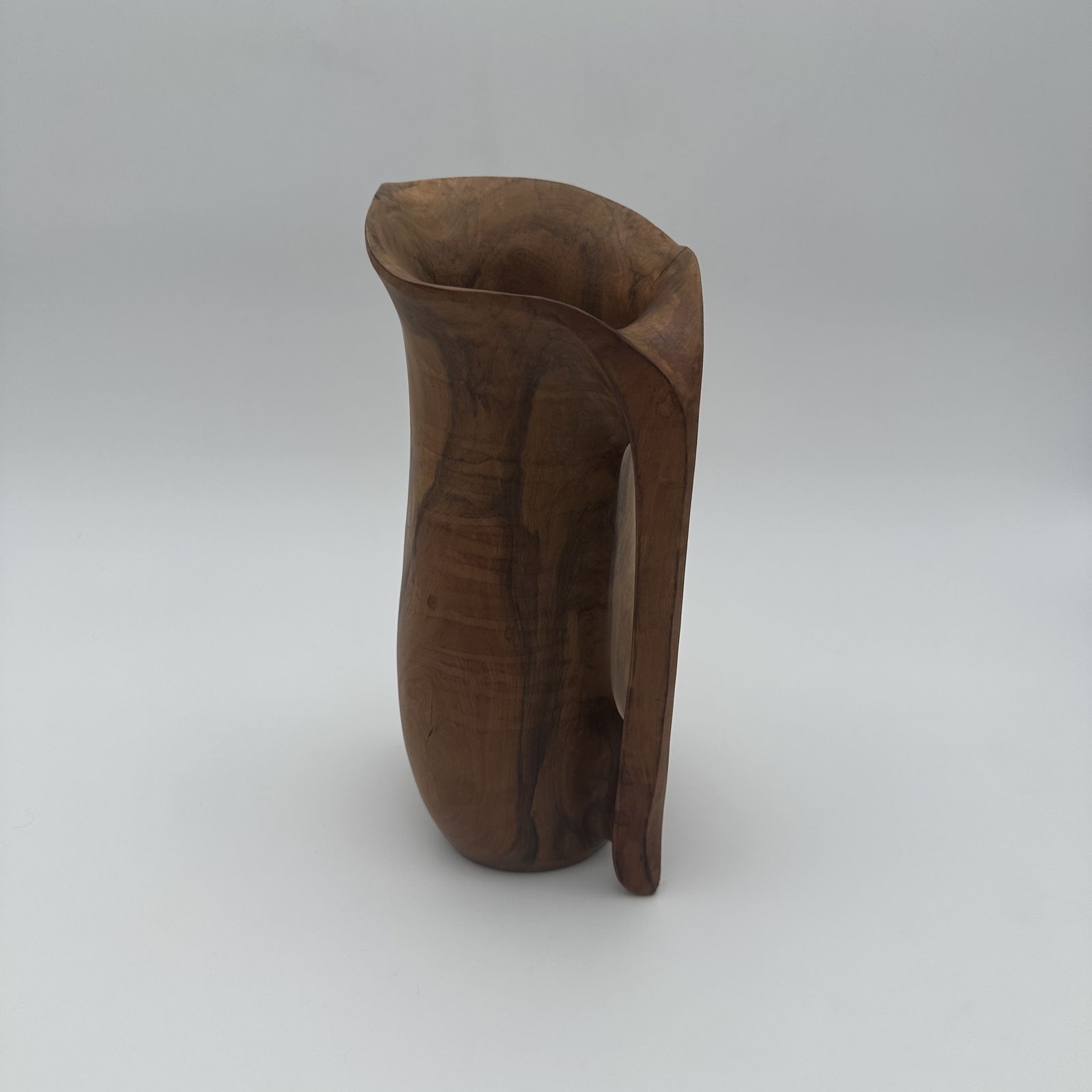 Sculptural Wooden Pitcher, In The Style Of Alexandre Noll – French Work, 1950s photo Home Decor