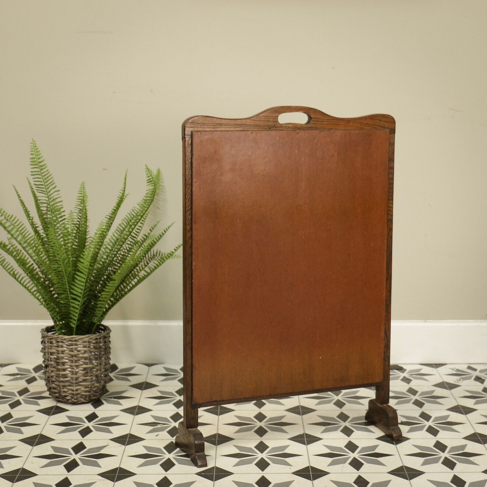 photo for sale Early Twentieth Century Needle Point Fire Screen With Floral Designs