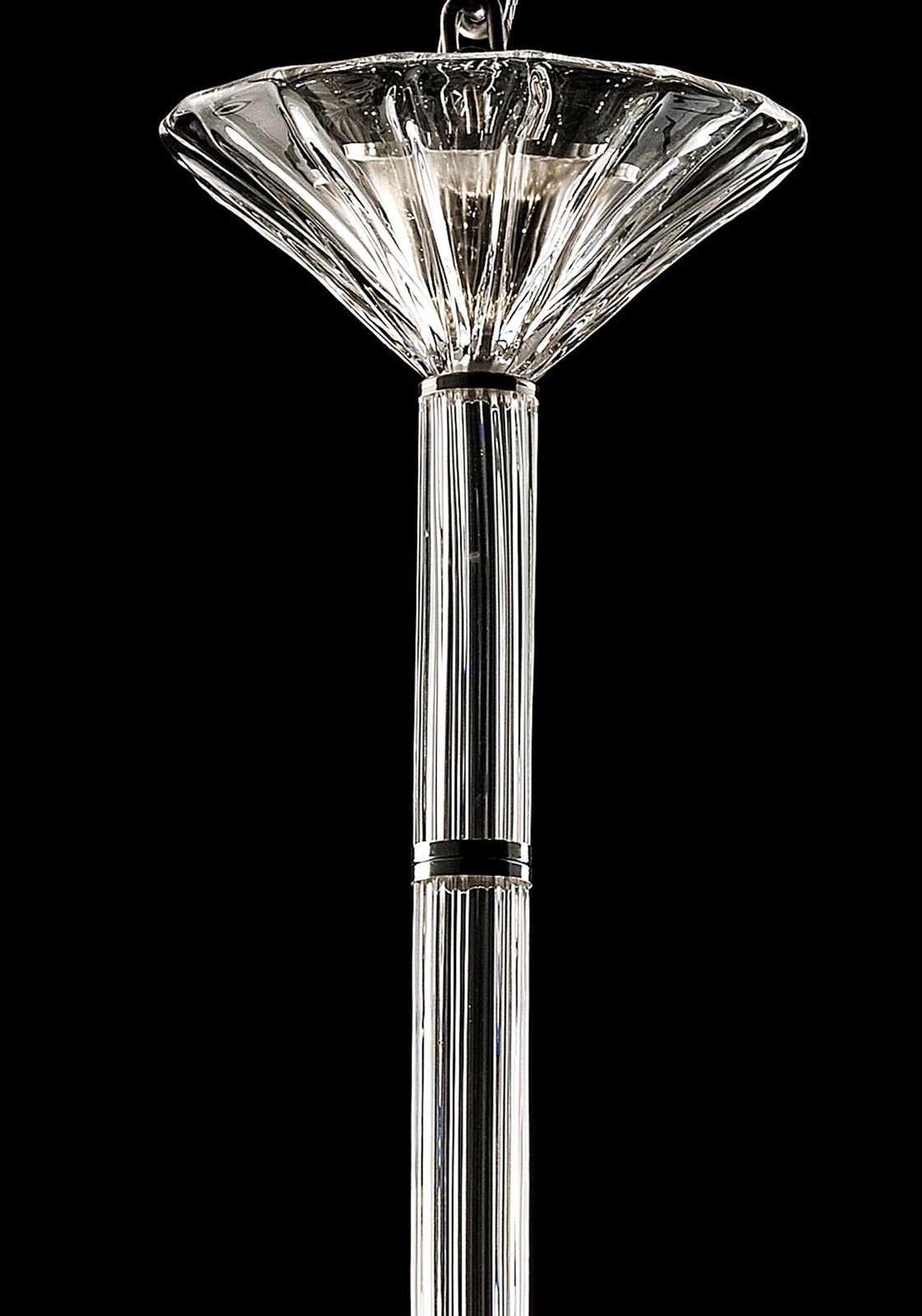 Imperial Trasparent And Gold "Rigadin" Murano Glass Chandelier photo furniture
