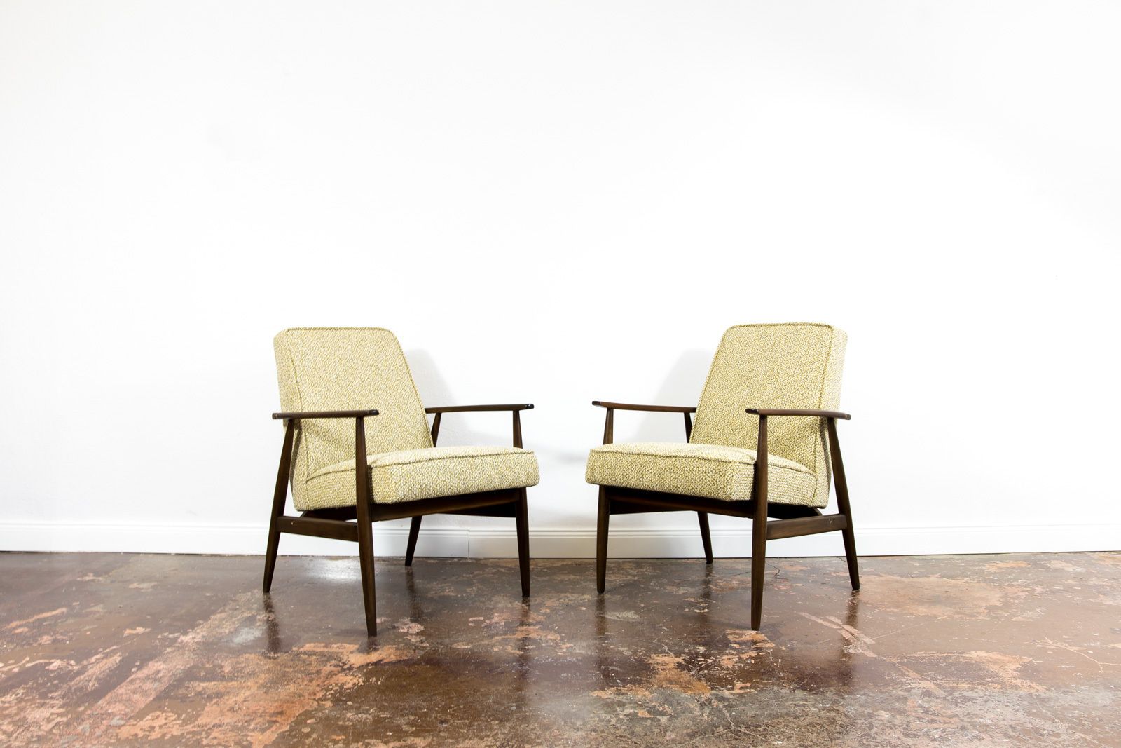 Vintage Armchairs Designed By H. Lis, Poland, 1960's, Set Of 2 photo for sale