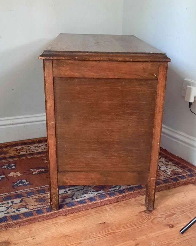 Vintage Oak Wooden Carved Blanket Box Chest Coffer Old Charm Style photo buy