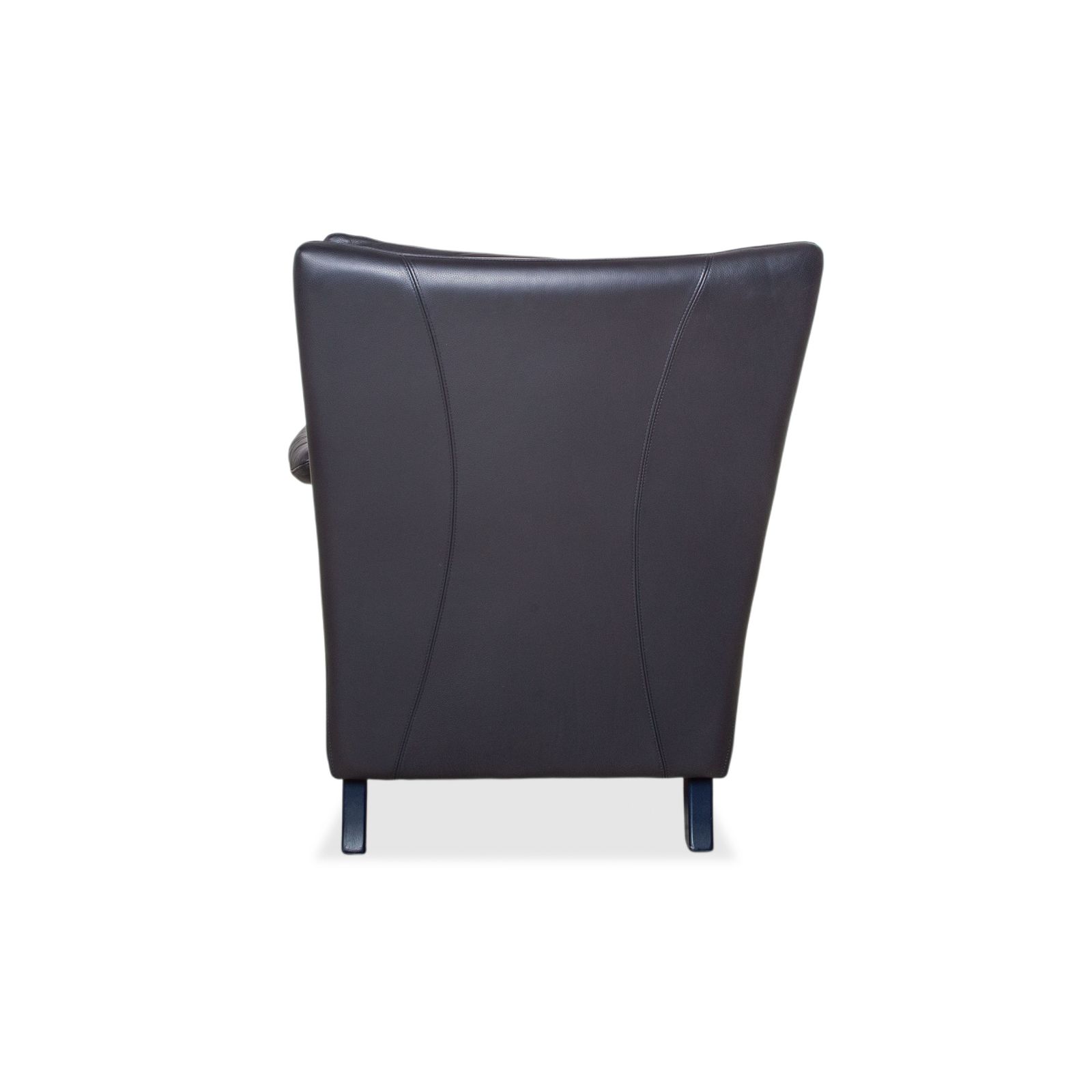 photo for sale Fauteuil en cuir Willi Schillig bleu marine