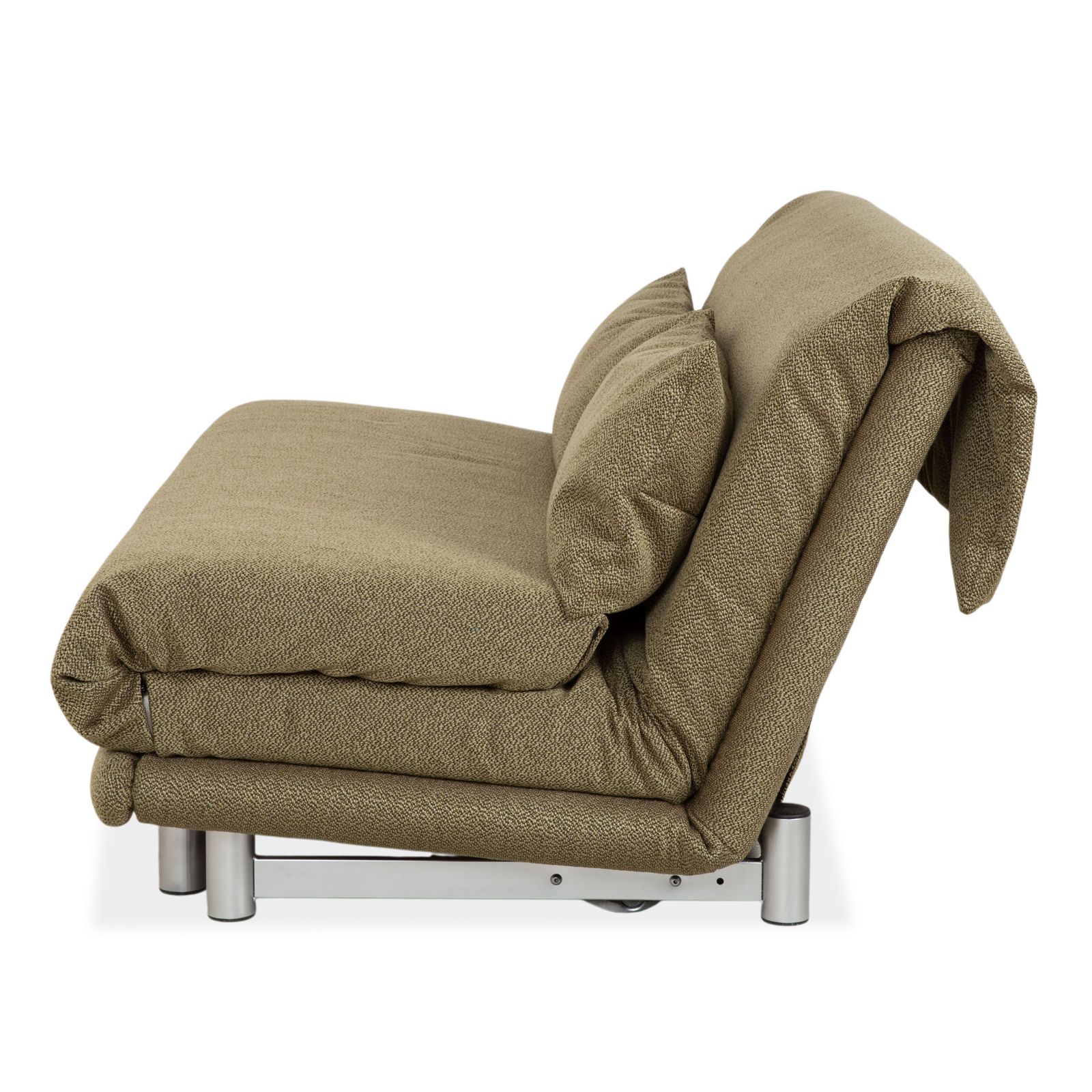 photo furniture Canapé Ligne Roset Multy 3 places en tissu vert, fonction couchage manuel, retapissé