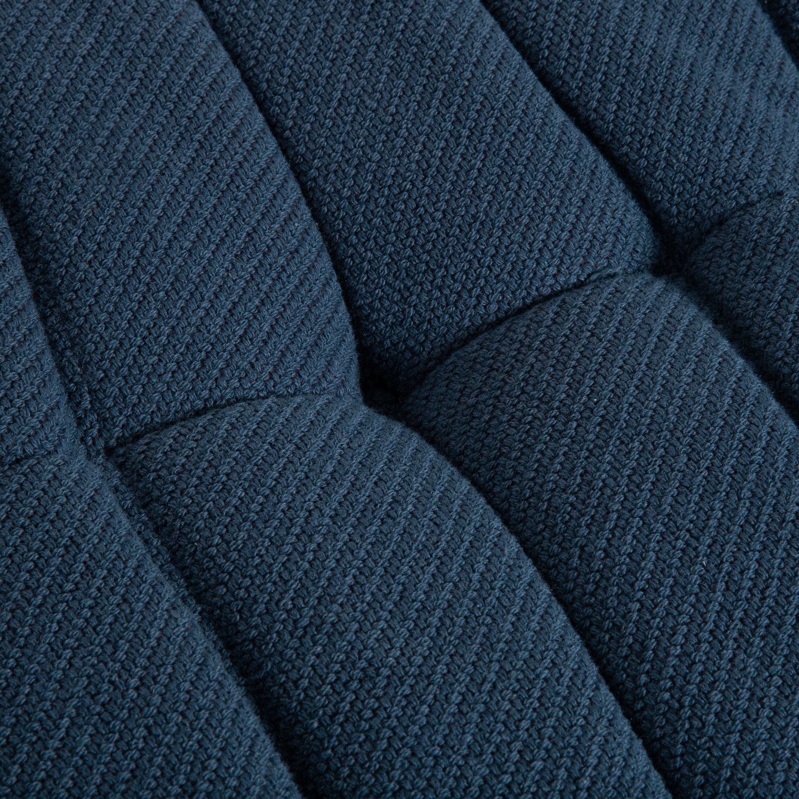 Tabouret Ligne Roset Togo, tissu bleu pétrole photo for sale