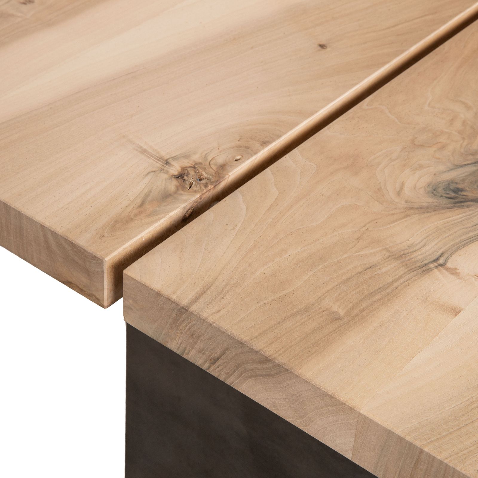 Zoom By Mobimex Tix Dining Table, Wood, Walnut, Raw Steel Base, 260 X 100 Cm photo Furniture