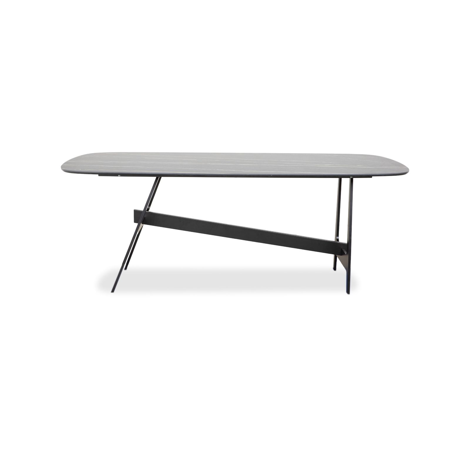 Table à manger Bonaldo Slot, noire, blanche, anthracite, 200 x 108 cm, par Giuseppe Viganò photo buy