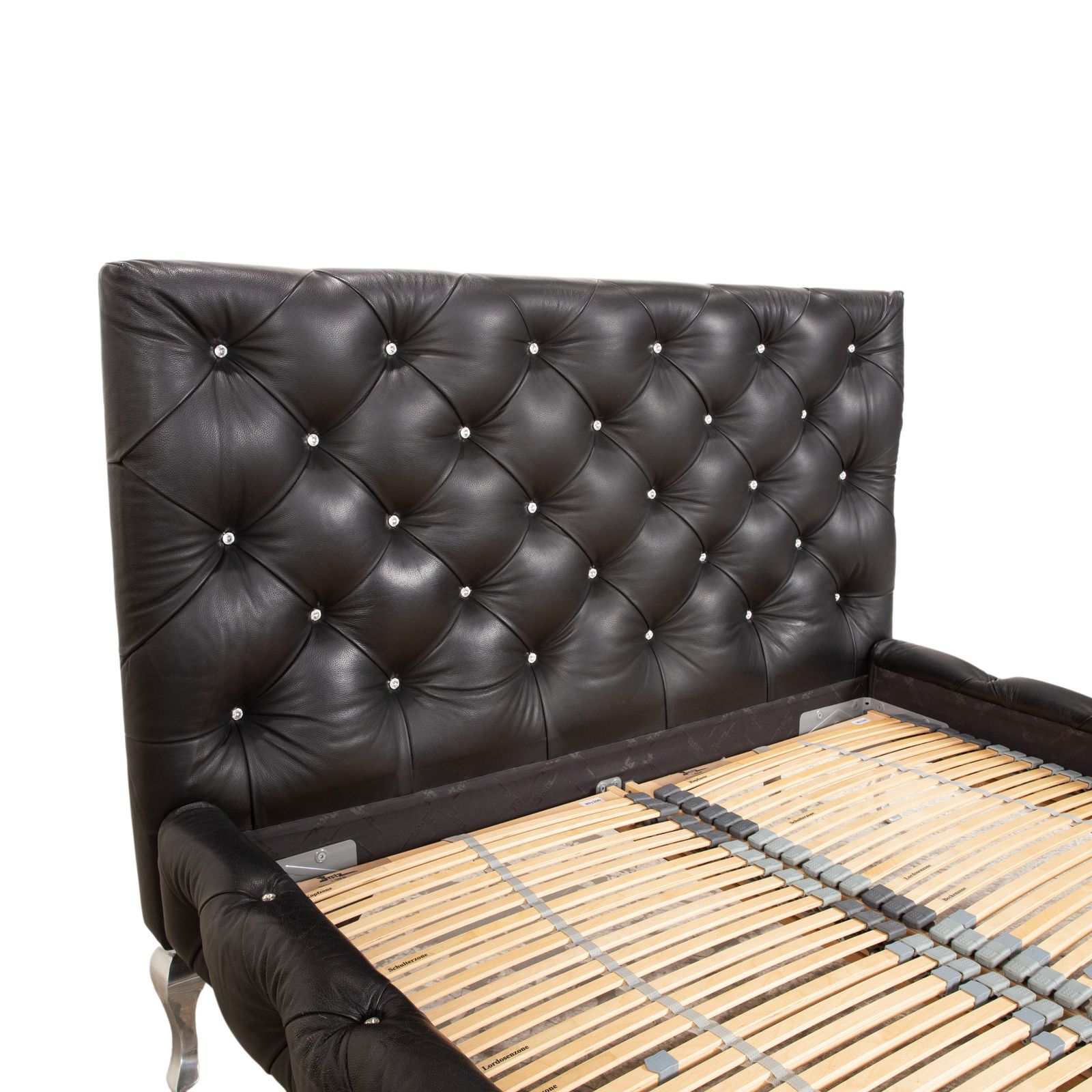 Lit Bretz Marilyn en cuir noir, chambre photo 3688.0