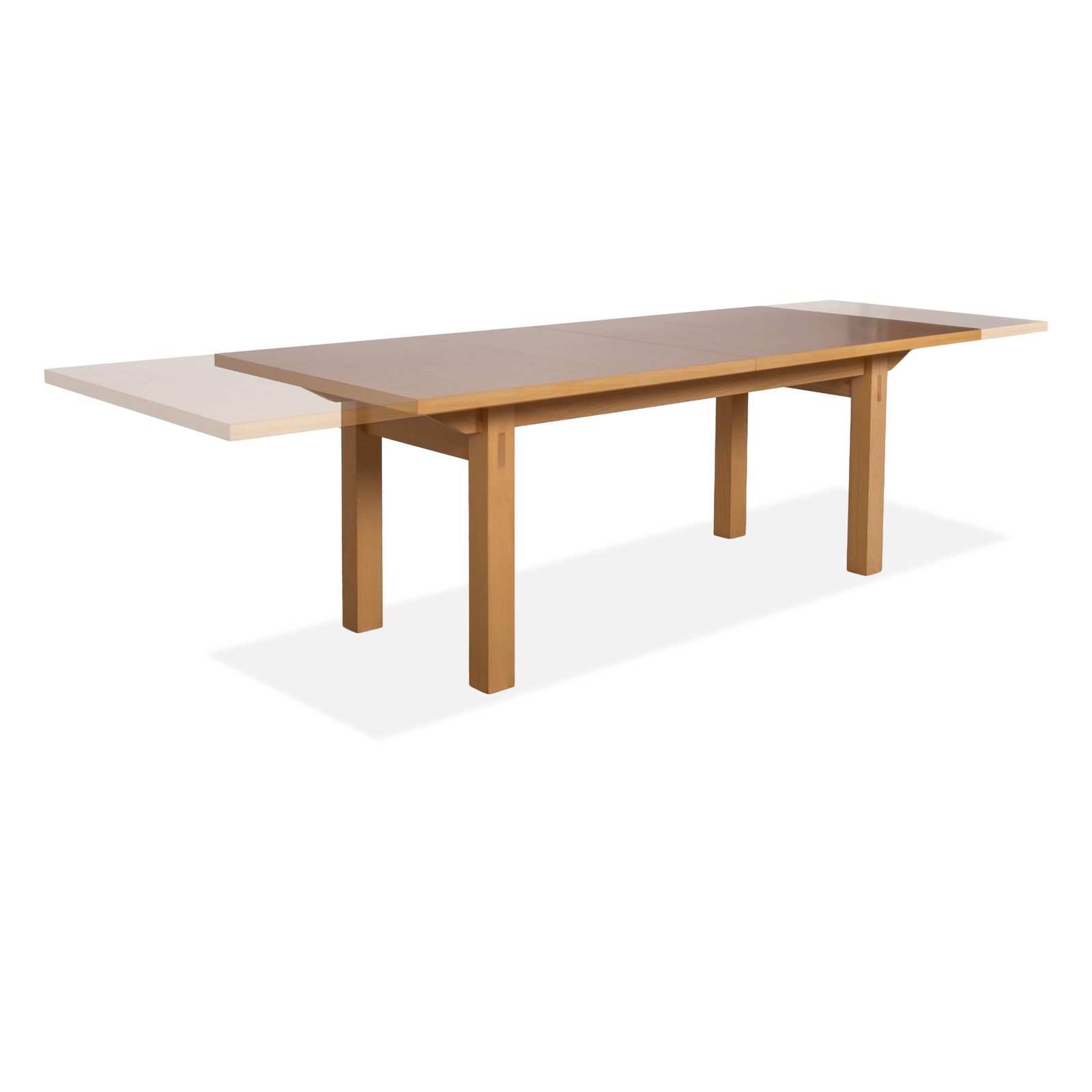 Table à manger Thonet en bois brun, extensible, 200-282 x 90 cm photo for sale