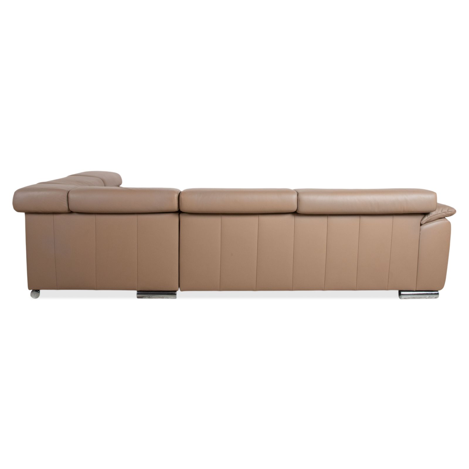 Mobilier Canapé d'angle Ewald Schillig Courage en cuir marron, fonction manuelle photo