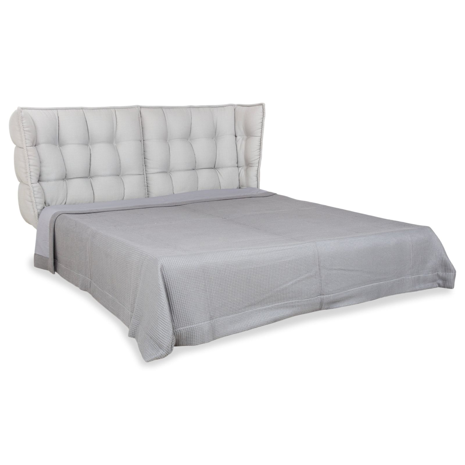 B&B Italia Husk Boxspring Bed Grey Beige Mattresses Schramm Divina 80 And Daybed Cover