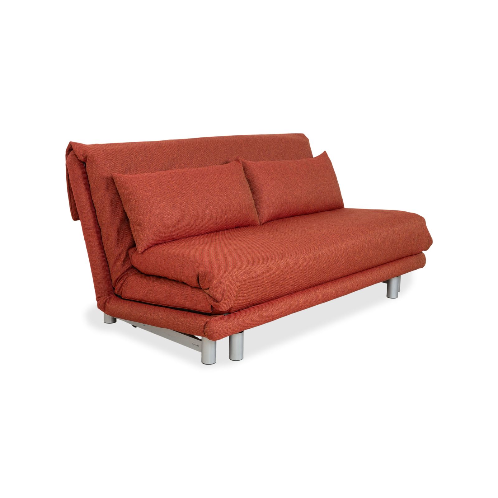 Canapé 3 places Ligne Roset Multy en tissu, rouge rouille brun, retapissé photo for sale