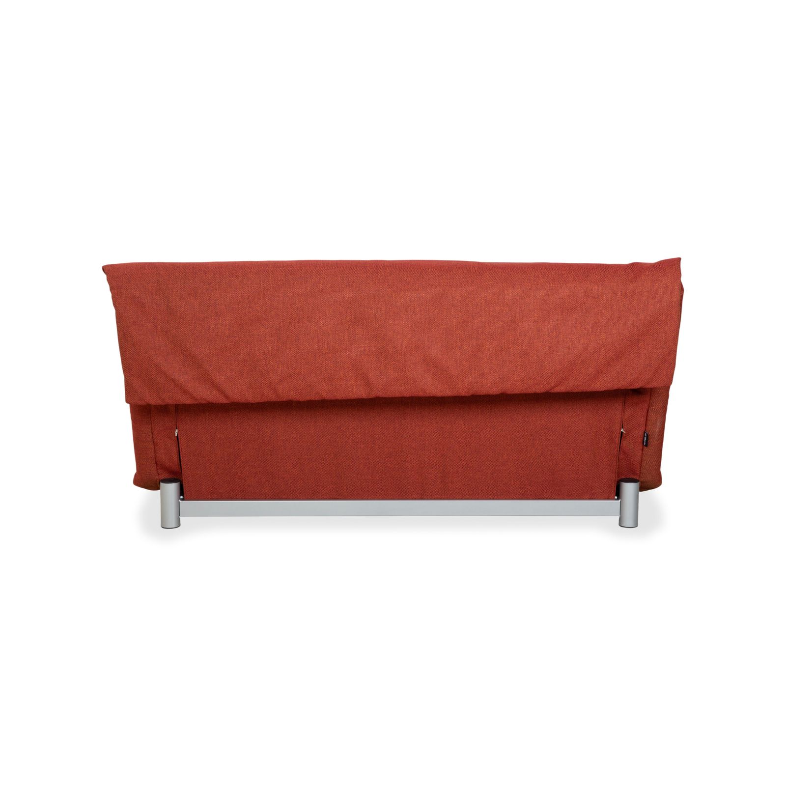 Mobilier Canapé 3 places Ligne Roset Multy en tissu, rouge rouille brun, retapissé photo