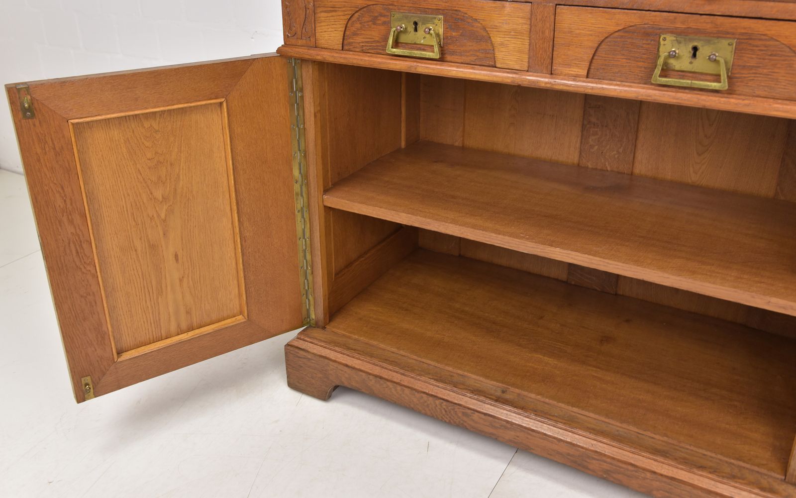 Antique! Restored Art Nouveau Chest Of Drawers, Circa 1920, Oak Cabinet photo Furniture