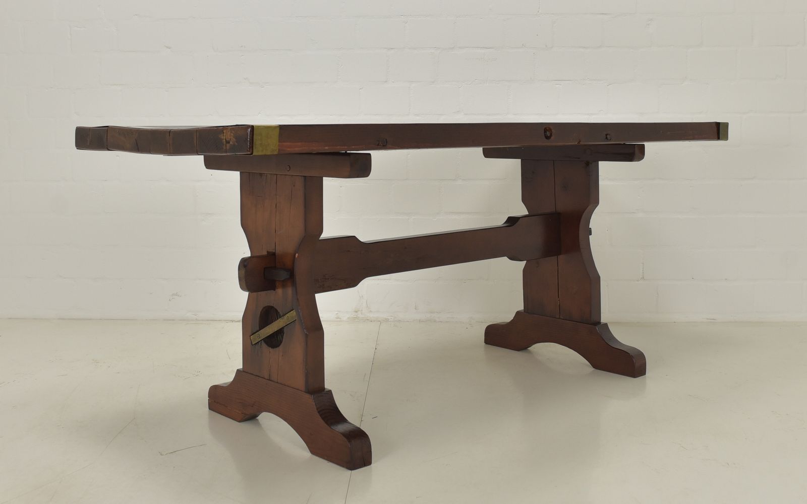 Furniture Antique! Liberty Ship Table Made From Wwii USA Hatch Cover, Dining Table, Restored, 182x79 photo