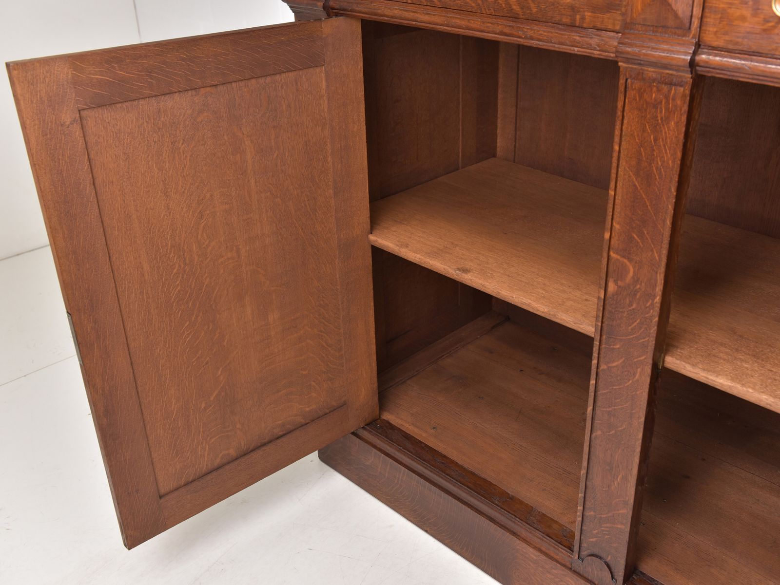 Antique! Restored Tall Chest Of Drawers, Gründerzeit Style, Solid Oak, Cabinet, Sideboard photo Furniture