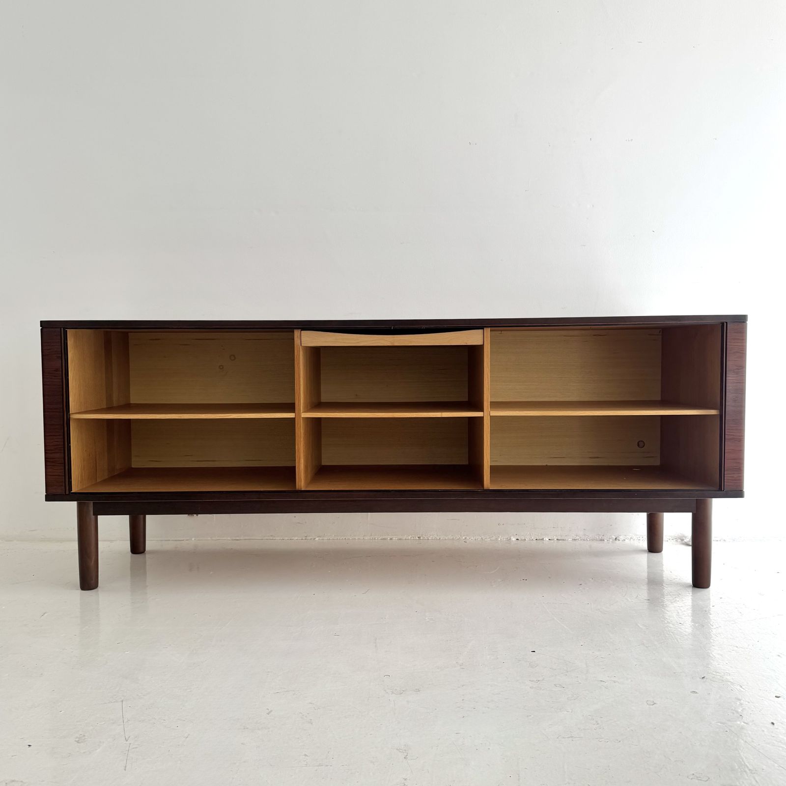 Mid Century Danish Niels Koefoed Rosewood Tambour Sideboard photo furniture