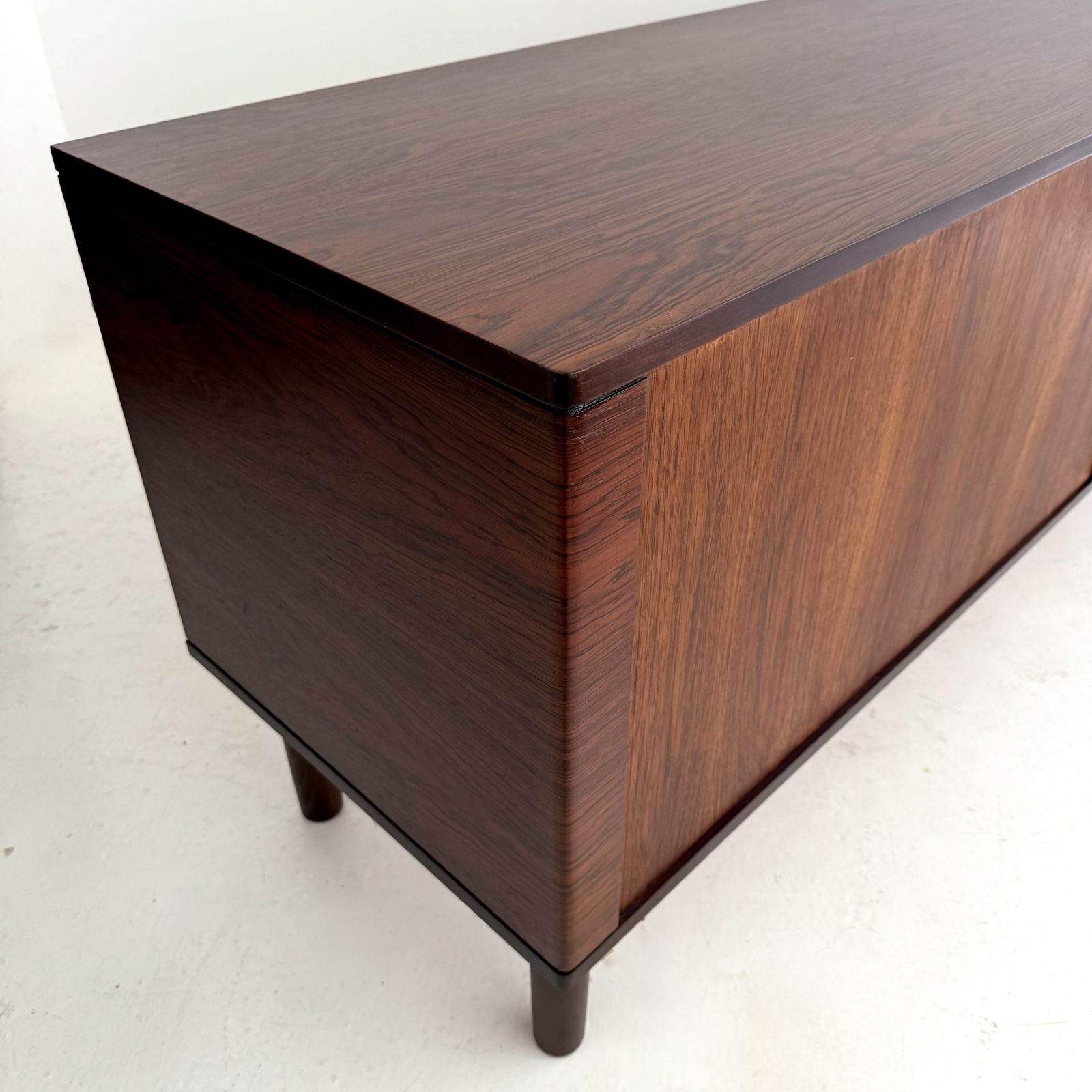 Mid Century Danish Niels Koefoed Rosewood Tambour Sideboard photo vintage