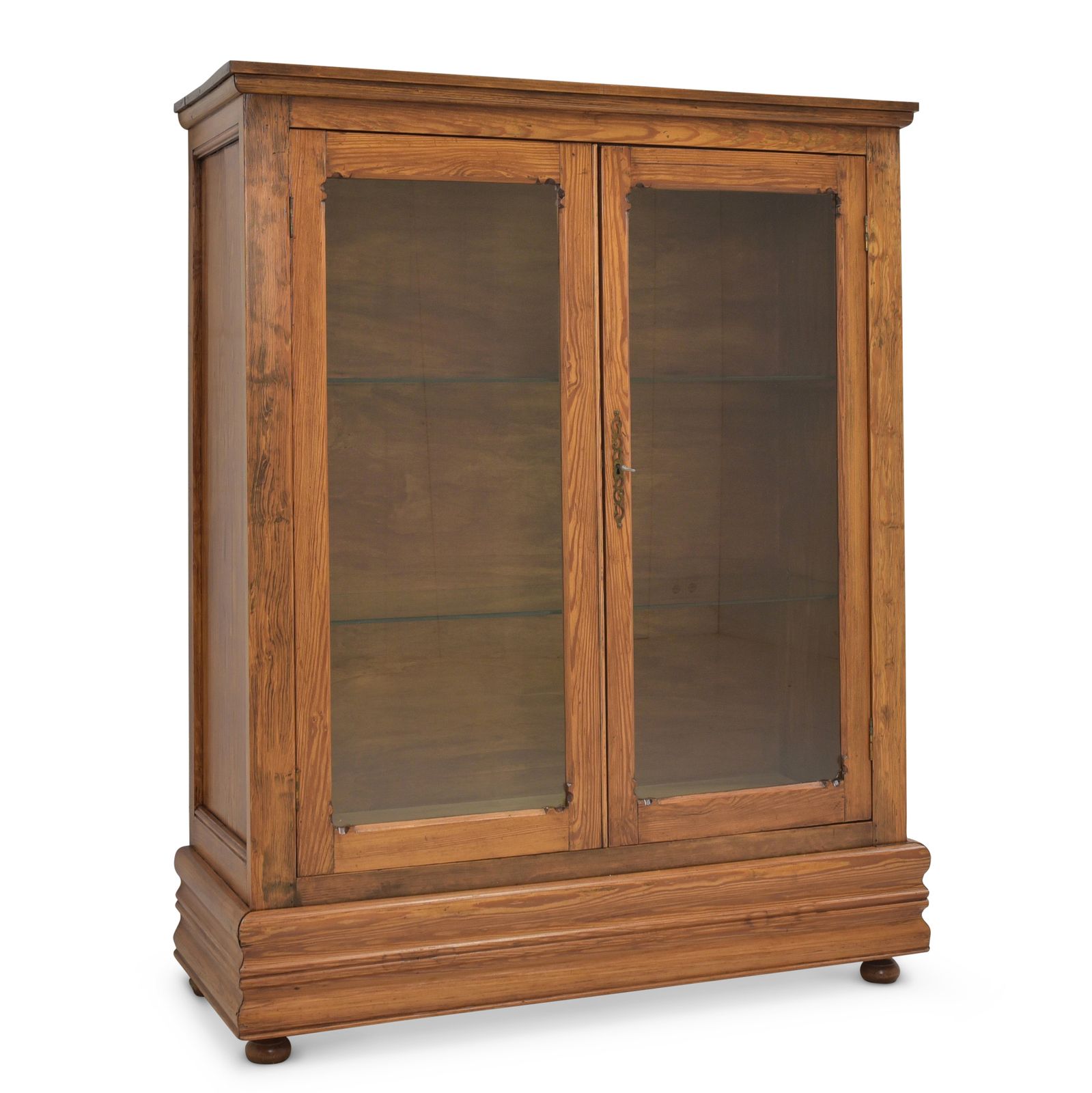 Antique! Small Restored Softwood Art Nouveau Display Cabinet, Circa 1920.