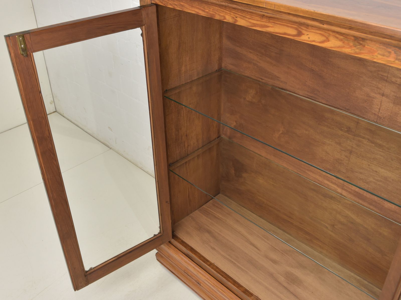 Antique! Small Restored Softwood Art Nouveau Display Cabinet, Circa 1920. photo Furniture