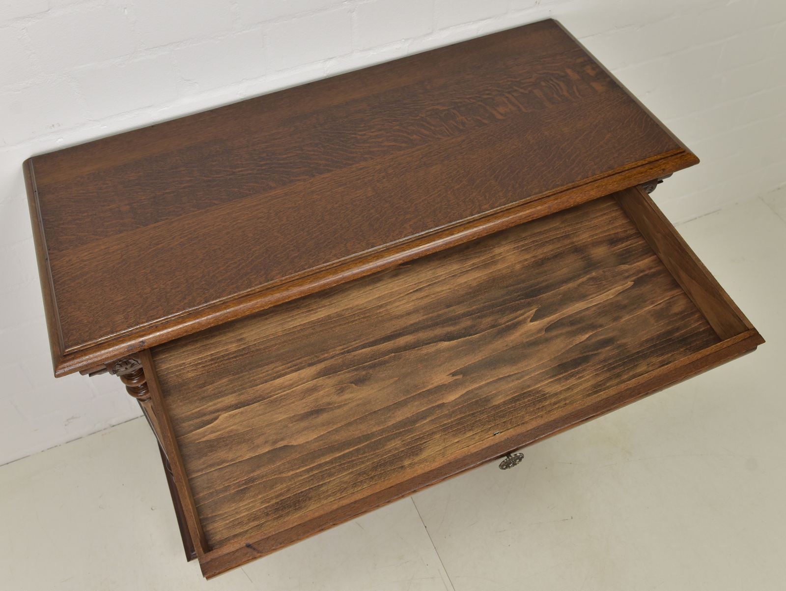 Antique! Restored Solid Oak Chest Of Drawers/Sideboard, Gründerzeit Style Cabinet photo buy