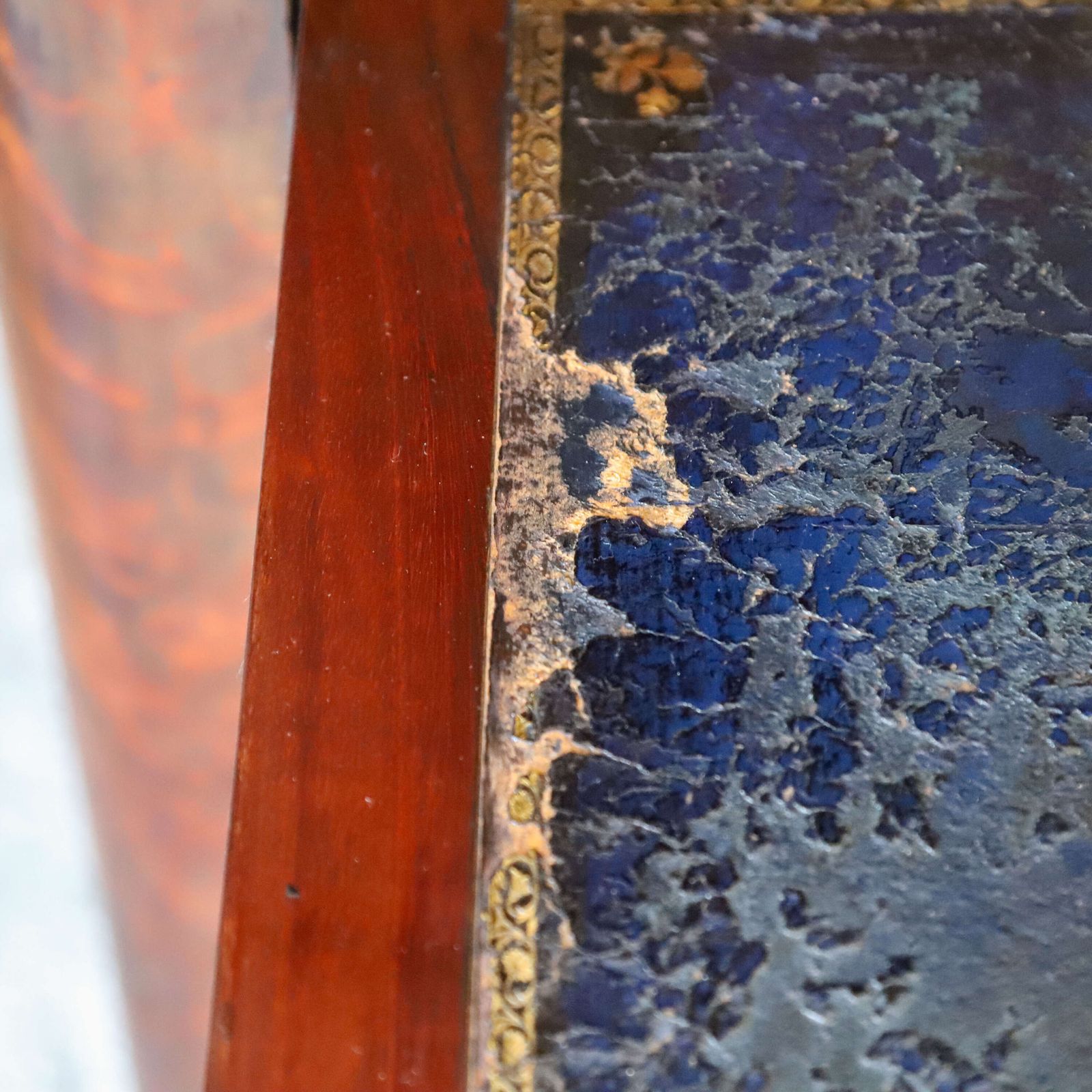 photo vintage 19th C All Original French Secrétaire à Abattant Cabinet   Marble Top & Secret Drawers