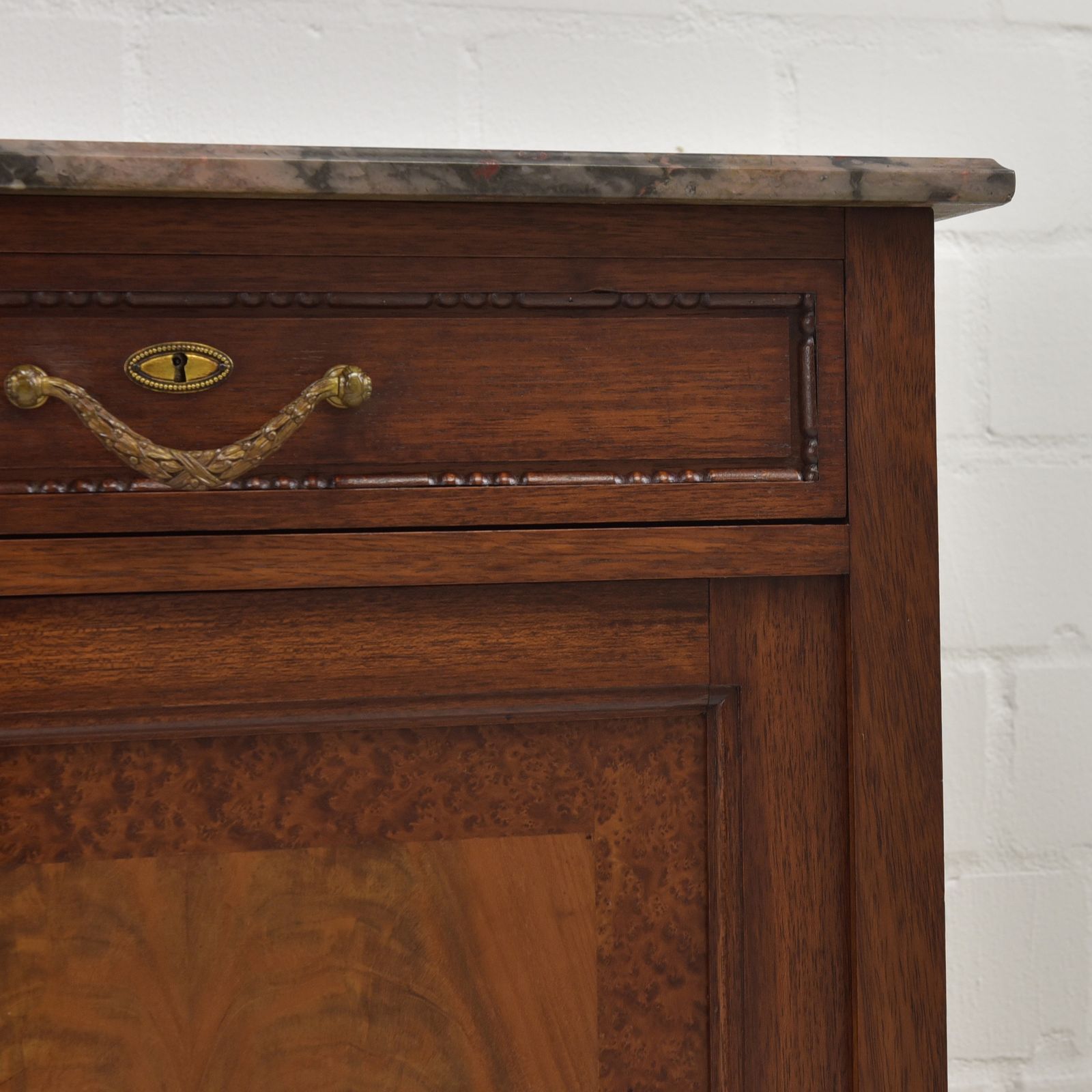 Antique! Restored Art Deco Mahogany Sideboard/Chest Of Drawers/Cabinet photo vintage
