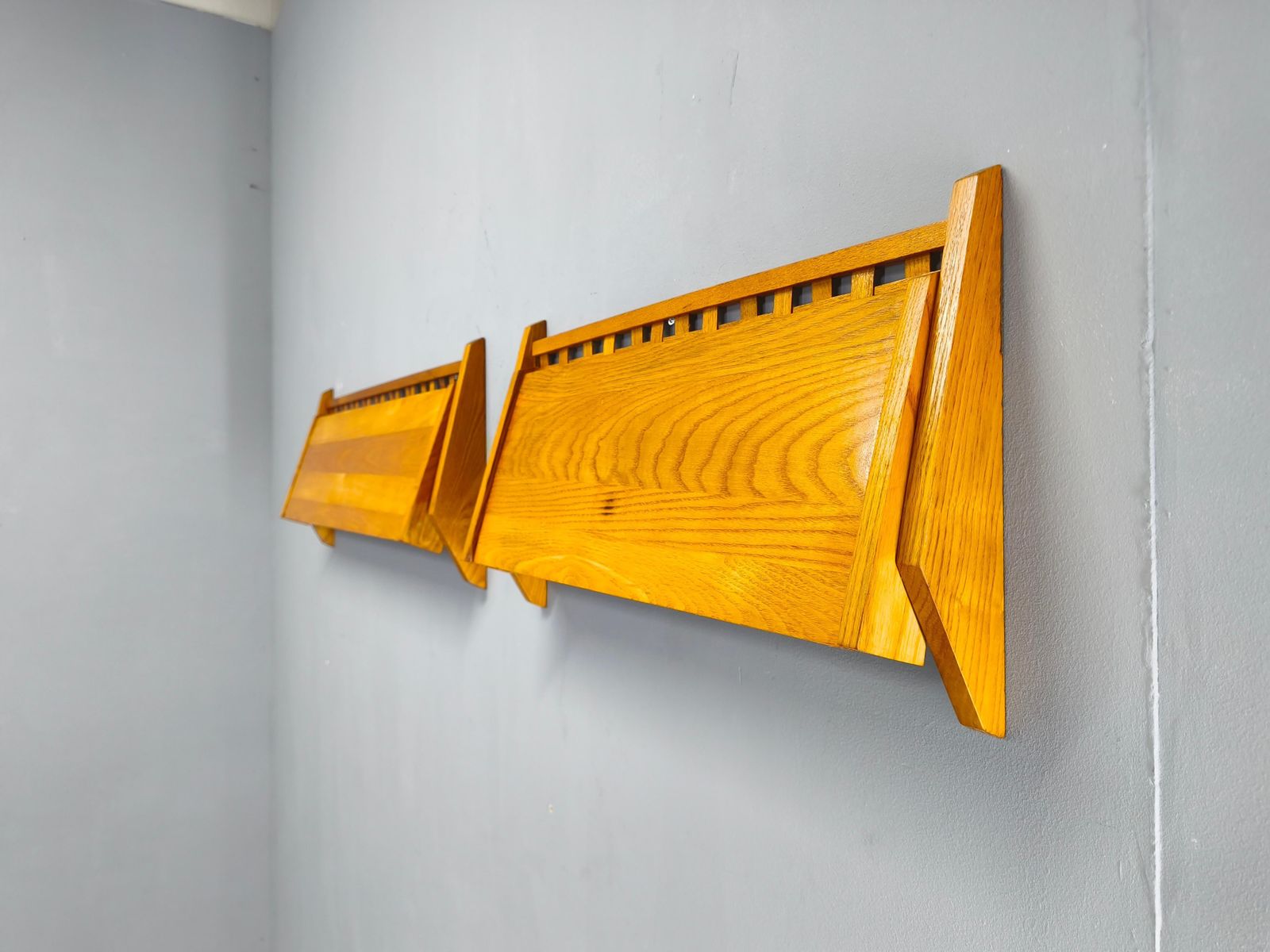 photo furniture Pair Of Mid Century Folding Wall Shelves By Uluv, Czechoslovakia 1960s