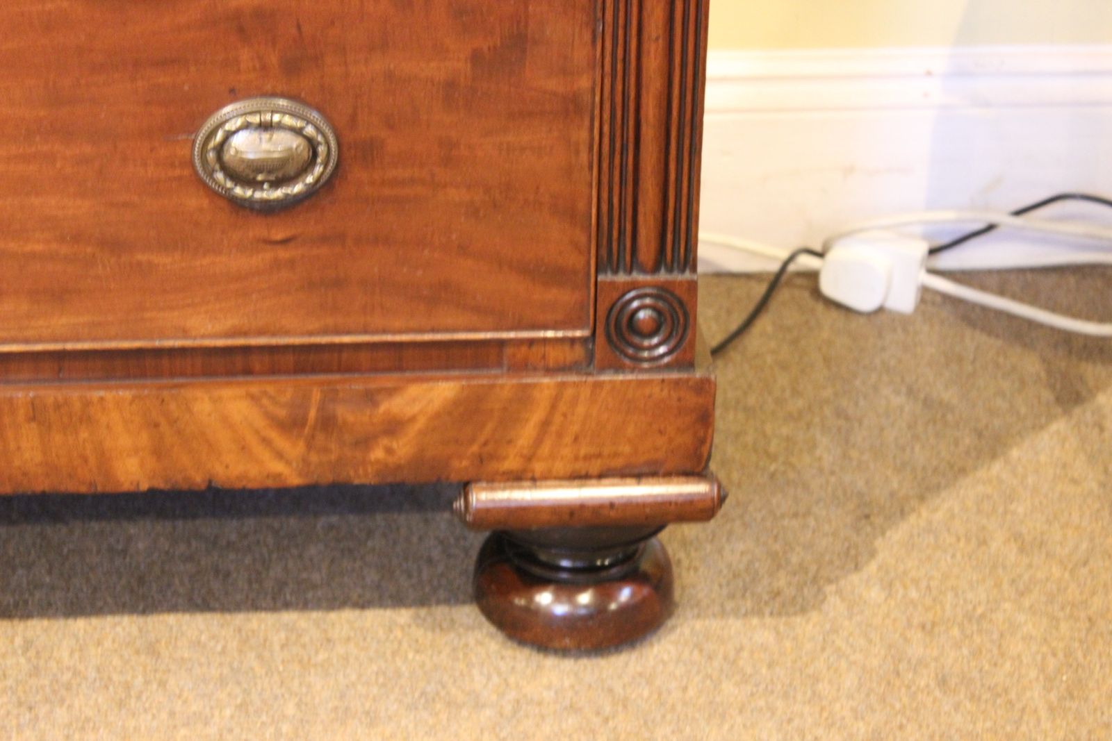 19thc. Scottish Mahogany Chest Of Drawers photo for sale