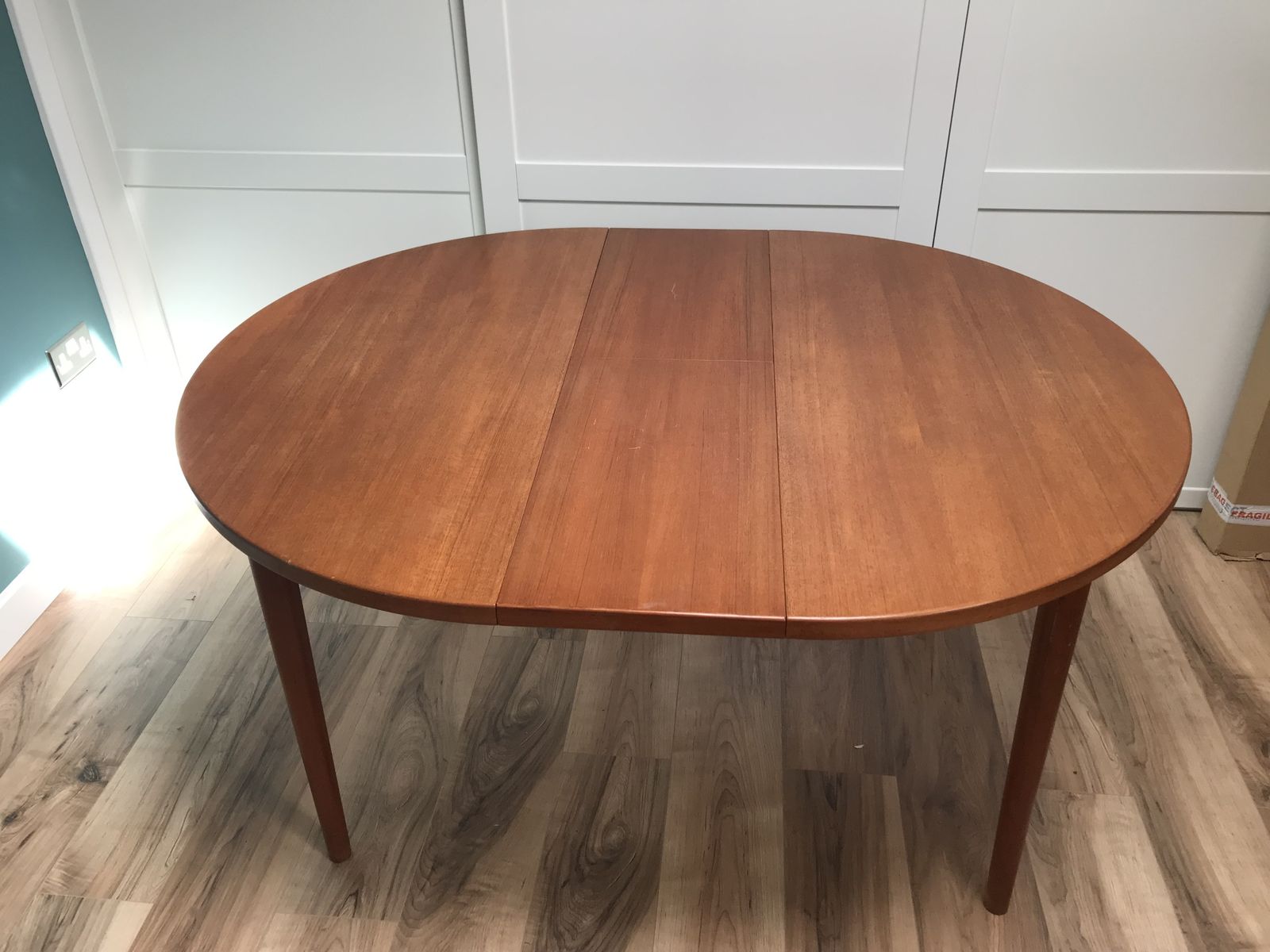 Mid Century Nils Jonsson Extendable Teak Dining Table And 4 Chairs photo for sale