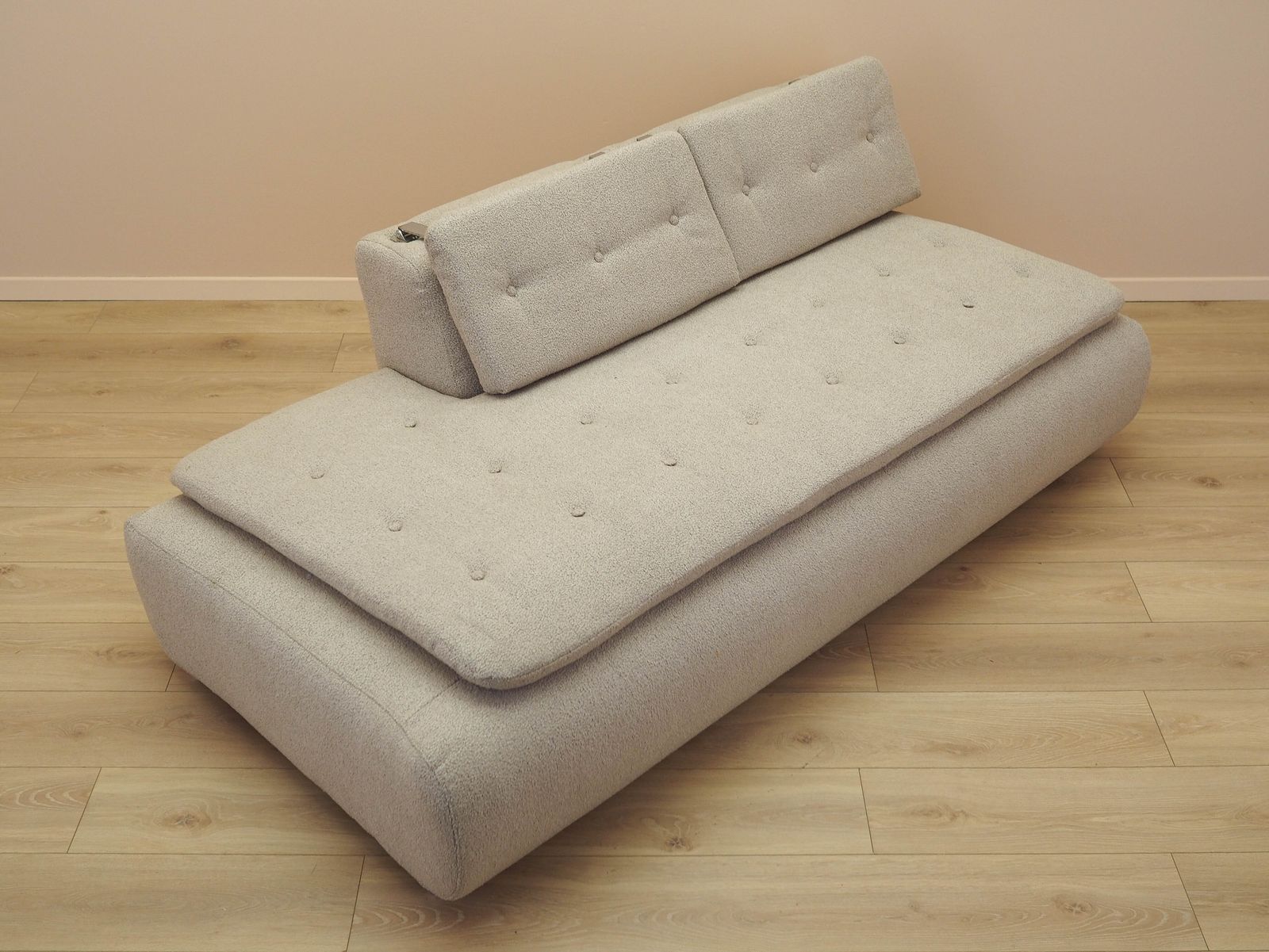 Meubels Beige Bank, Italiaans Design, Jaren 1980, Made In Italy photo