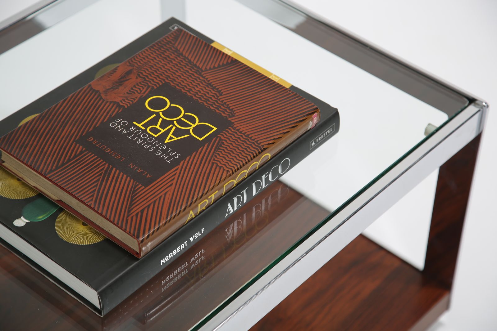 photo vintage Richard Young For Merrow Associates: Architectural Rosewood, Chrome & Glass Coffee Table, Uk, 1960s